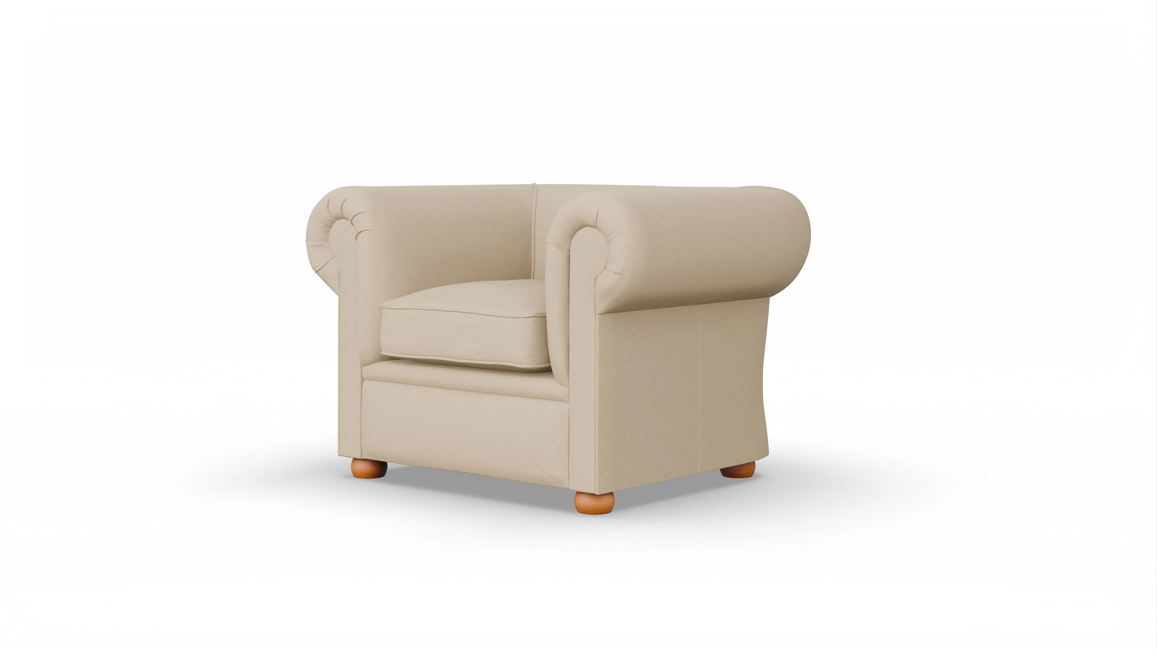 Ansicht des Produktes Brendon Sessel in Leder beige