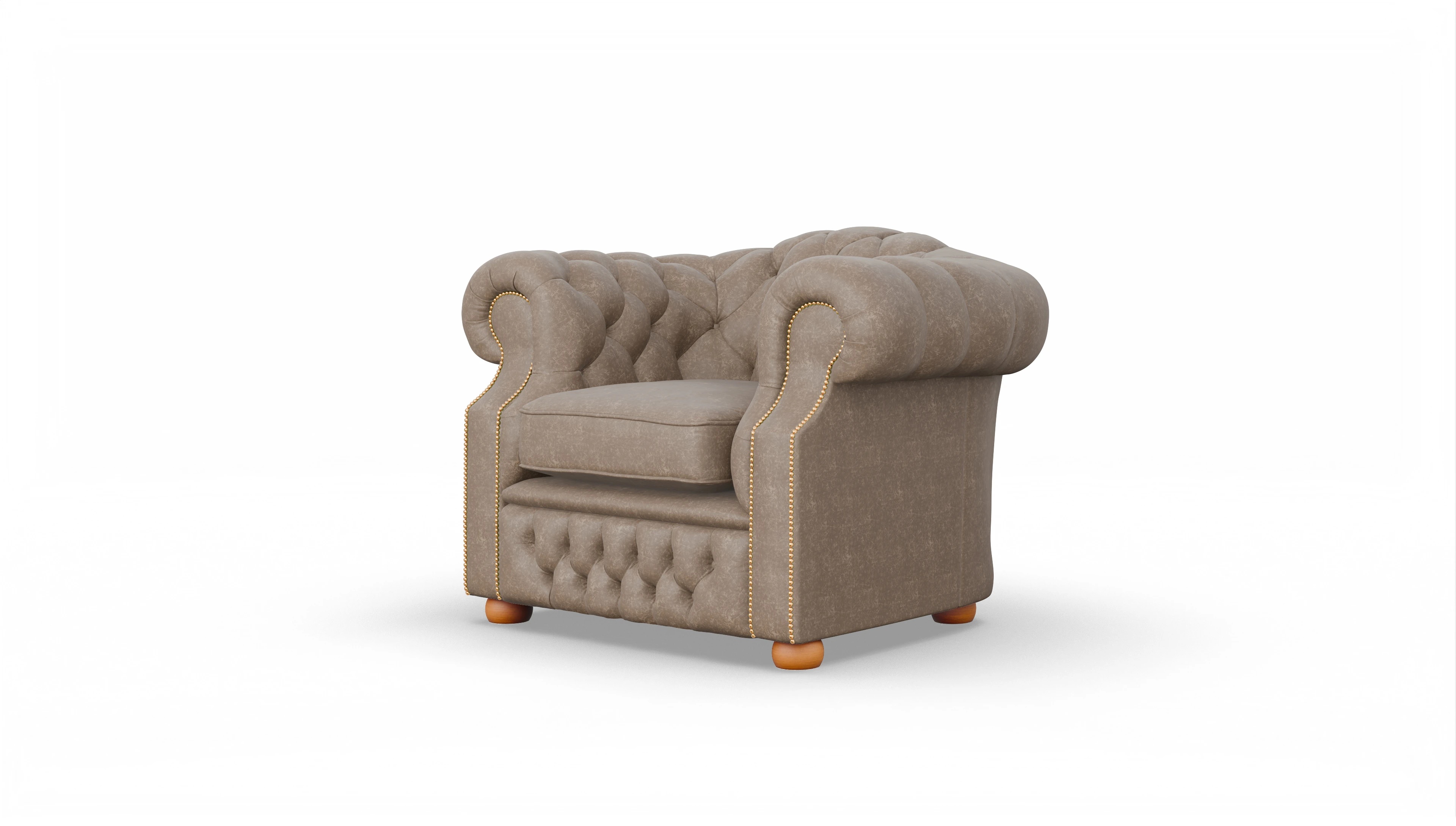 Ansicht des Produktes Yates Sessel in Leder braun