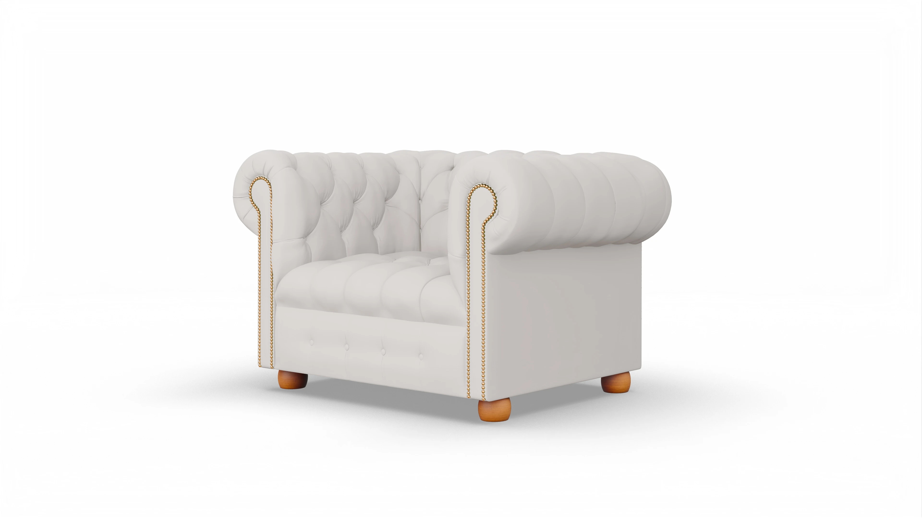 Ansicht des Produktes Bingley Sessel in Leder weiß