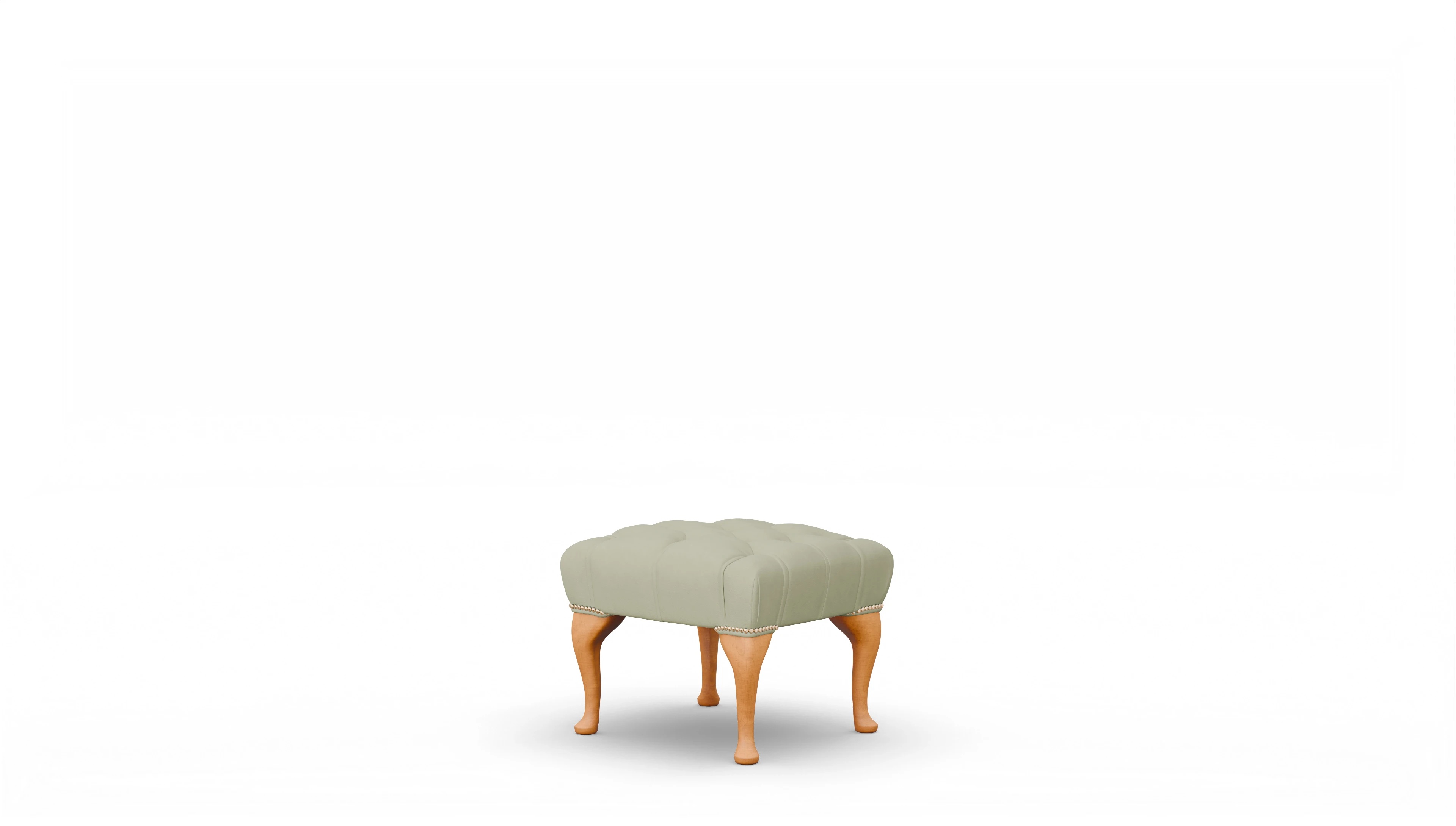 Ansicht des Produktes Crawford Hocker in Leder grün