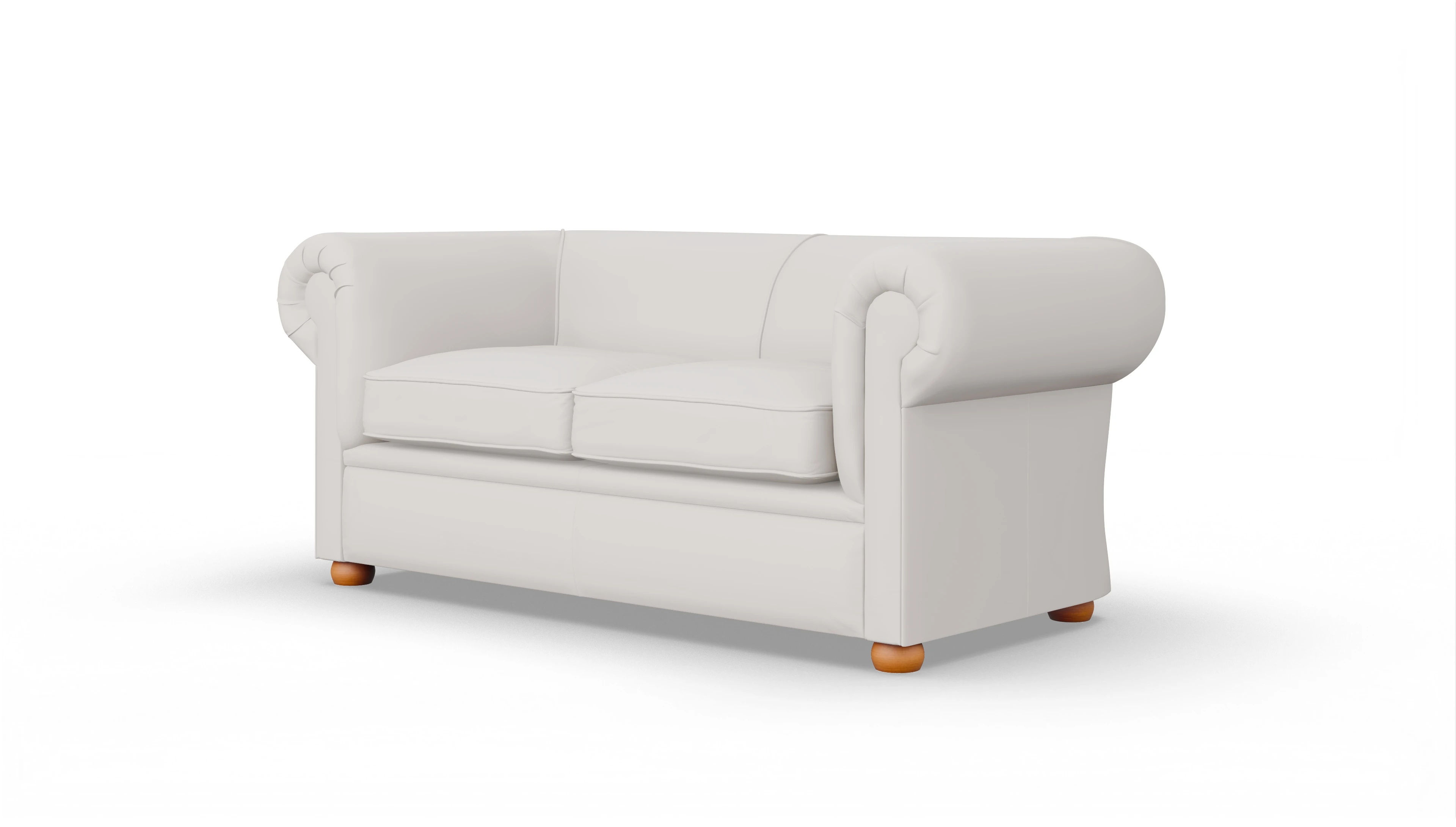 Ansicht des Produktes Brendon 2,5-Sitzer in Leder weiß