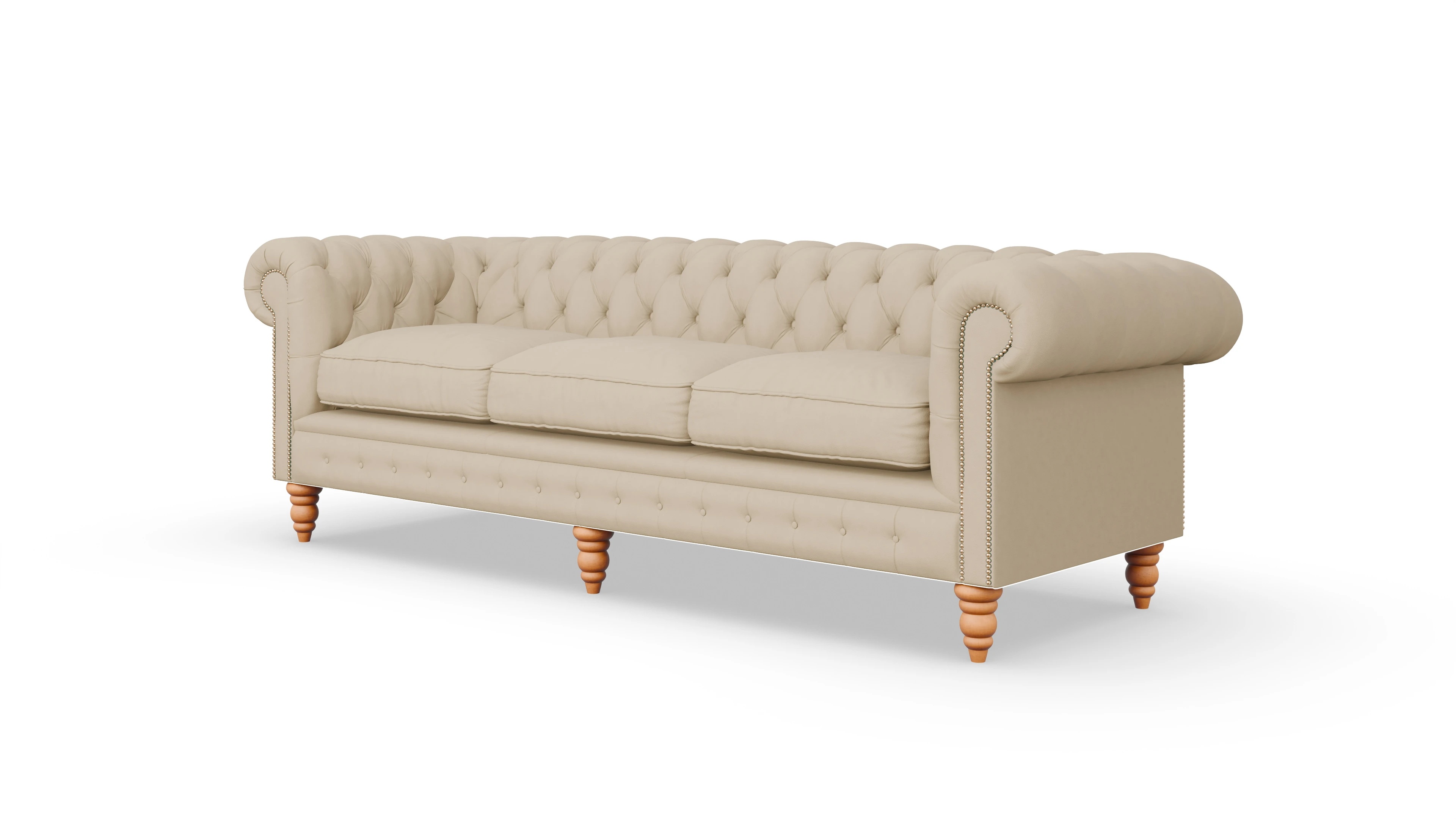 Ansicht des Produktes Bennet 4-Sitzer in Leder beige