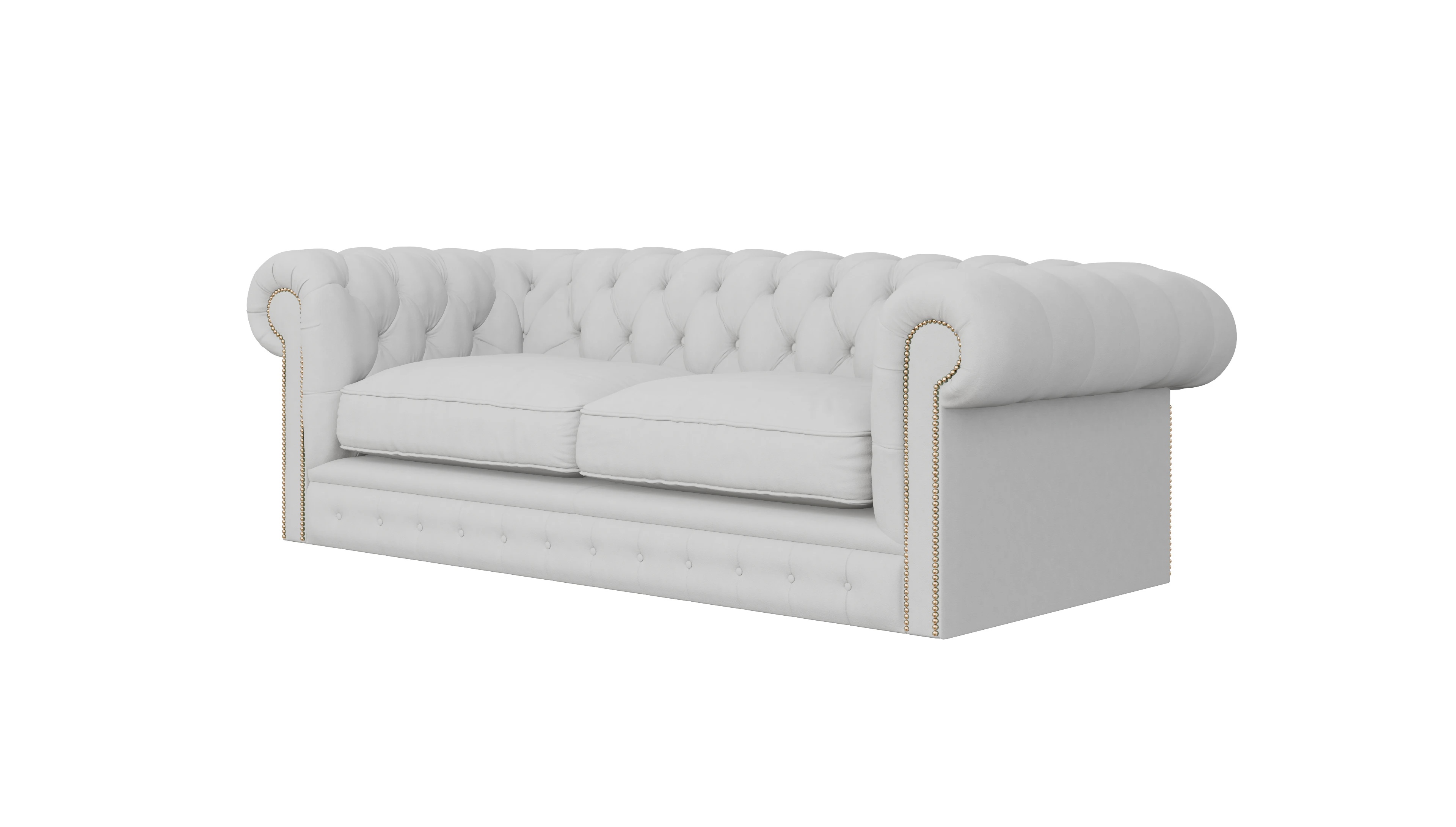 Ansicht des Produktes Bennet 3-Sitzer in Leder weiß