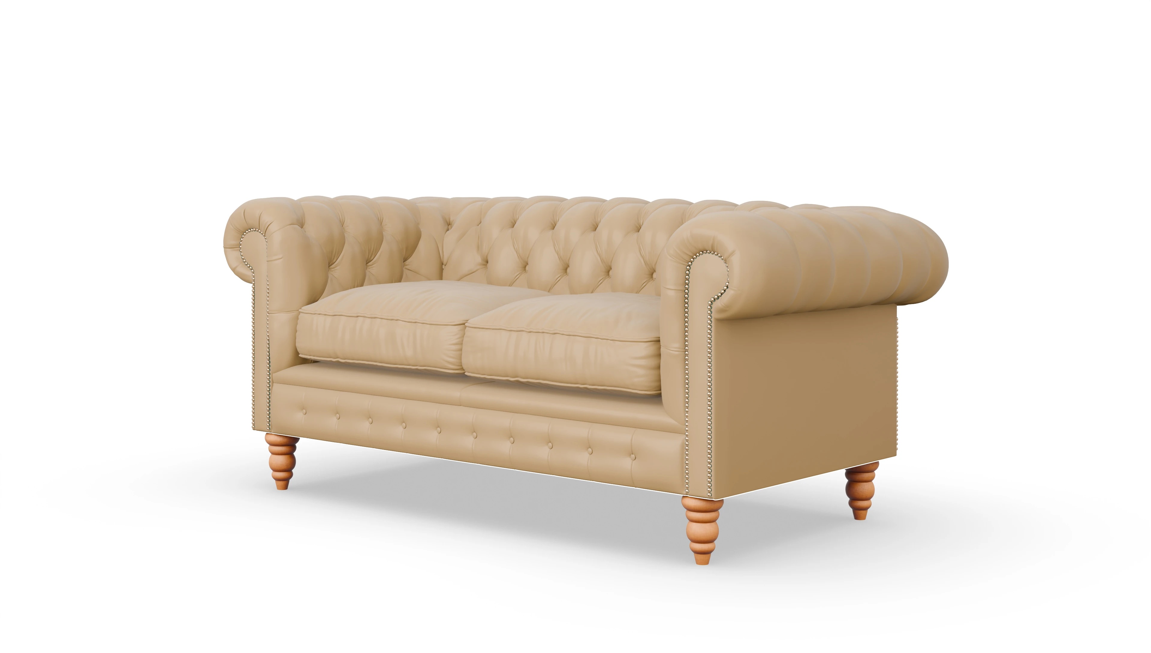 Ansicht des Produktes Bennet 2,5-Sitzer in Leder beige