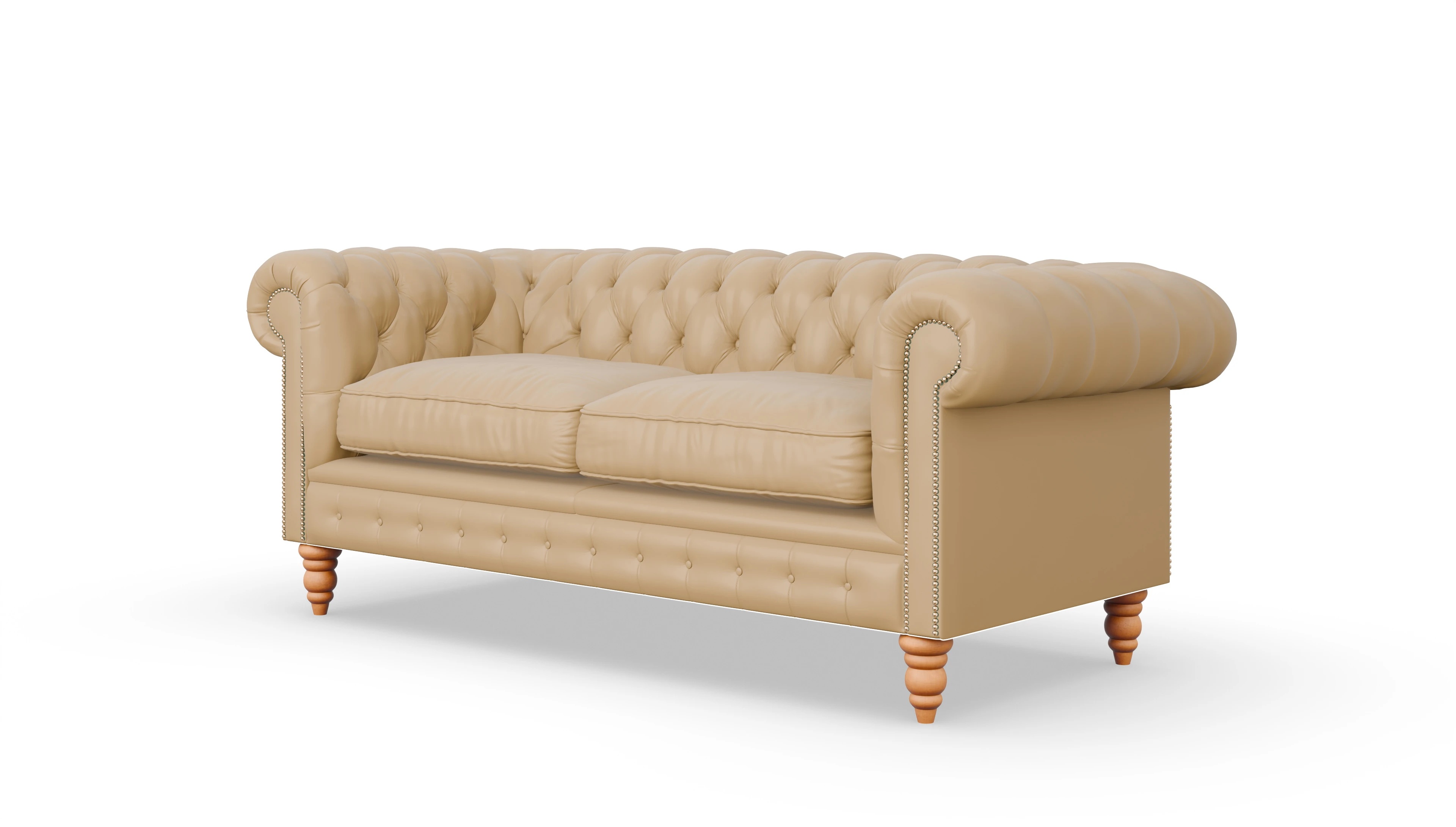 Ansicht des Produktes Bennet 3-Sitzer in Leder beige