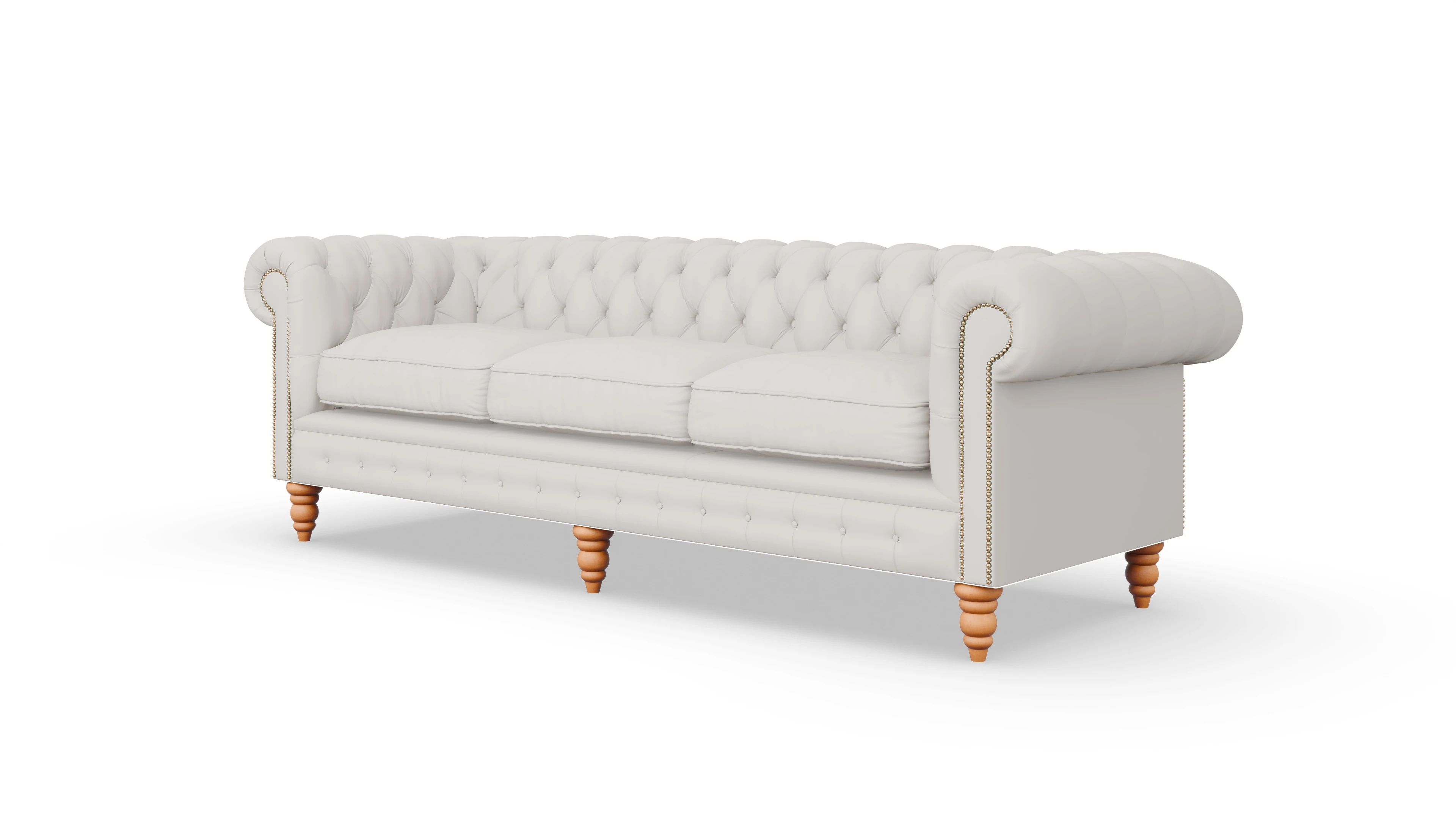 Ansicht des Produktes Bennet 4-Sitzer in Leder weiß