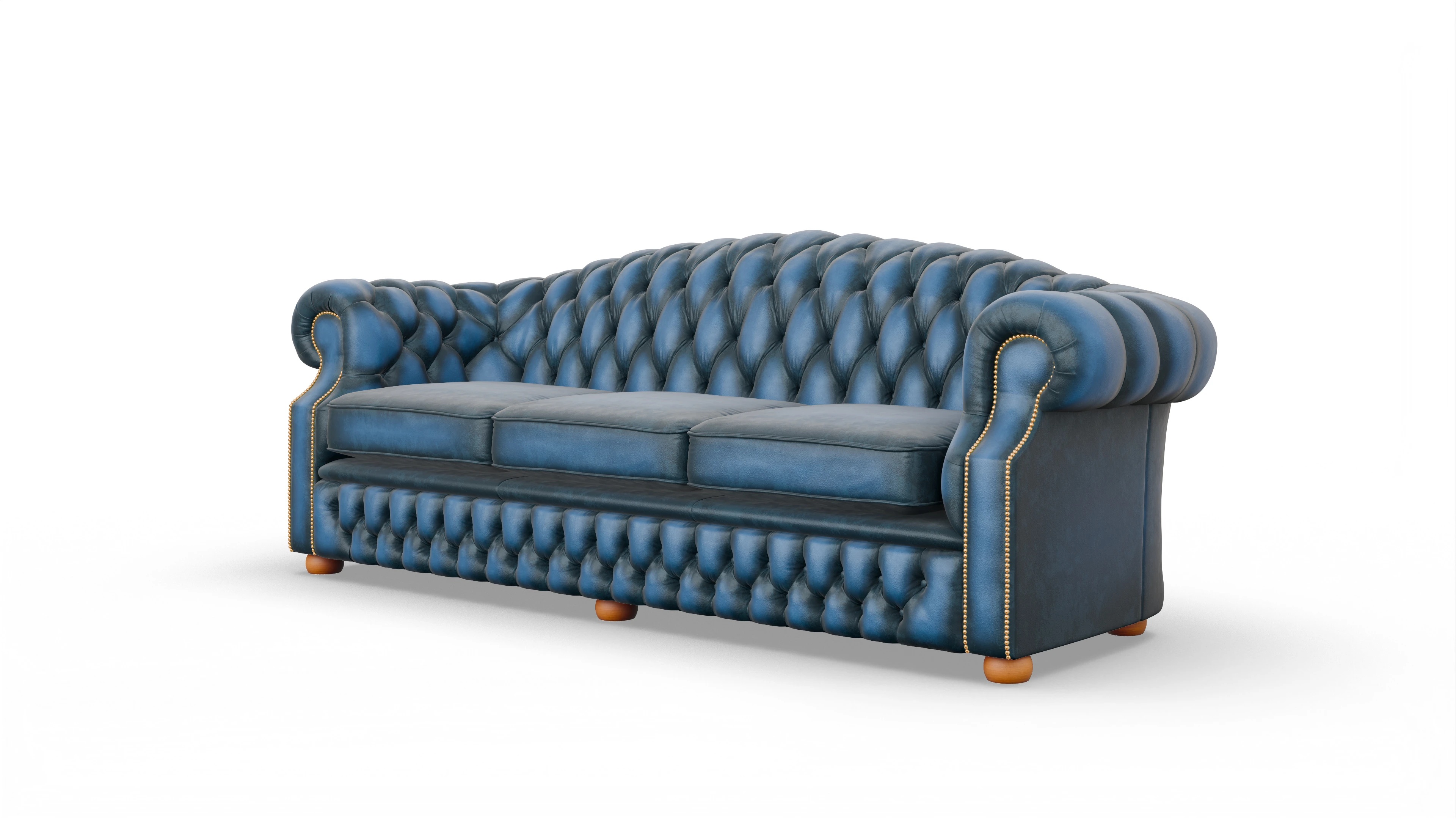 Ansicht des Produktes Yates 4-Sitzer in Leder blau