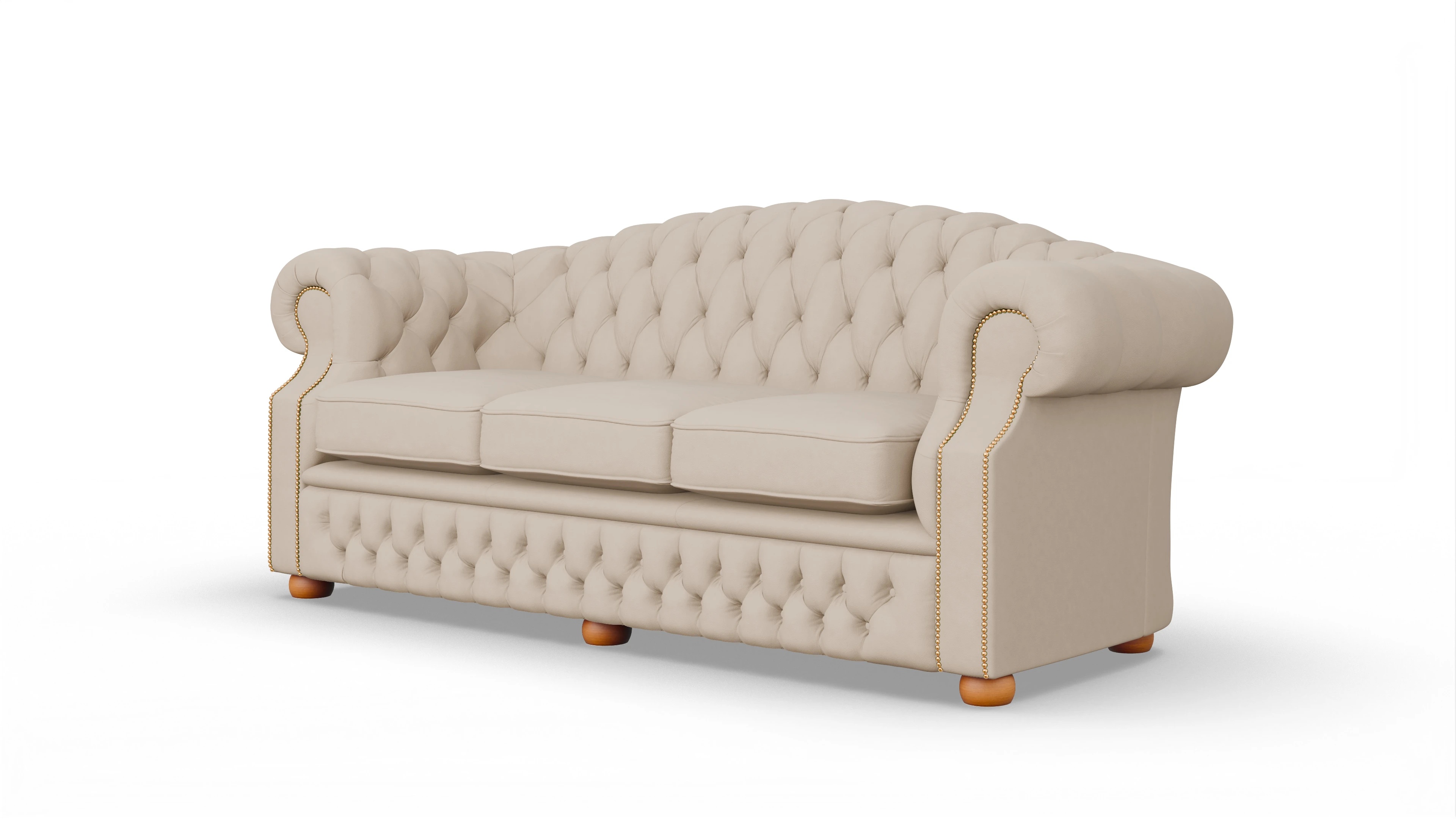 Ansicht des Produktes Yates 3,5-Sitzer in Leder beige
