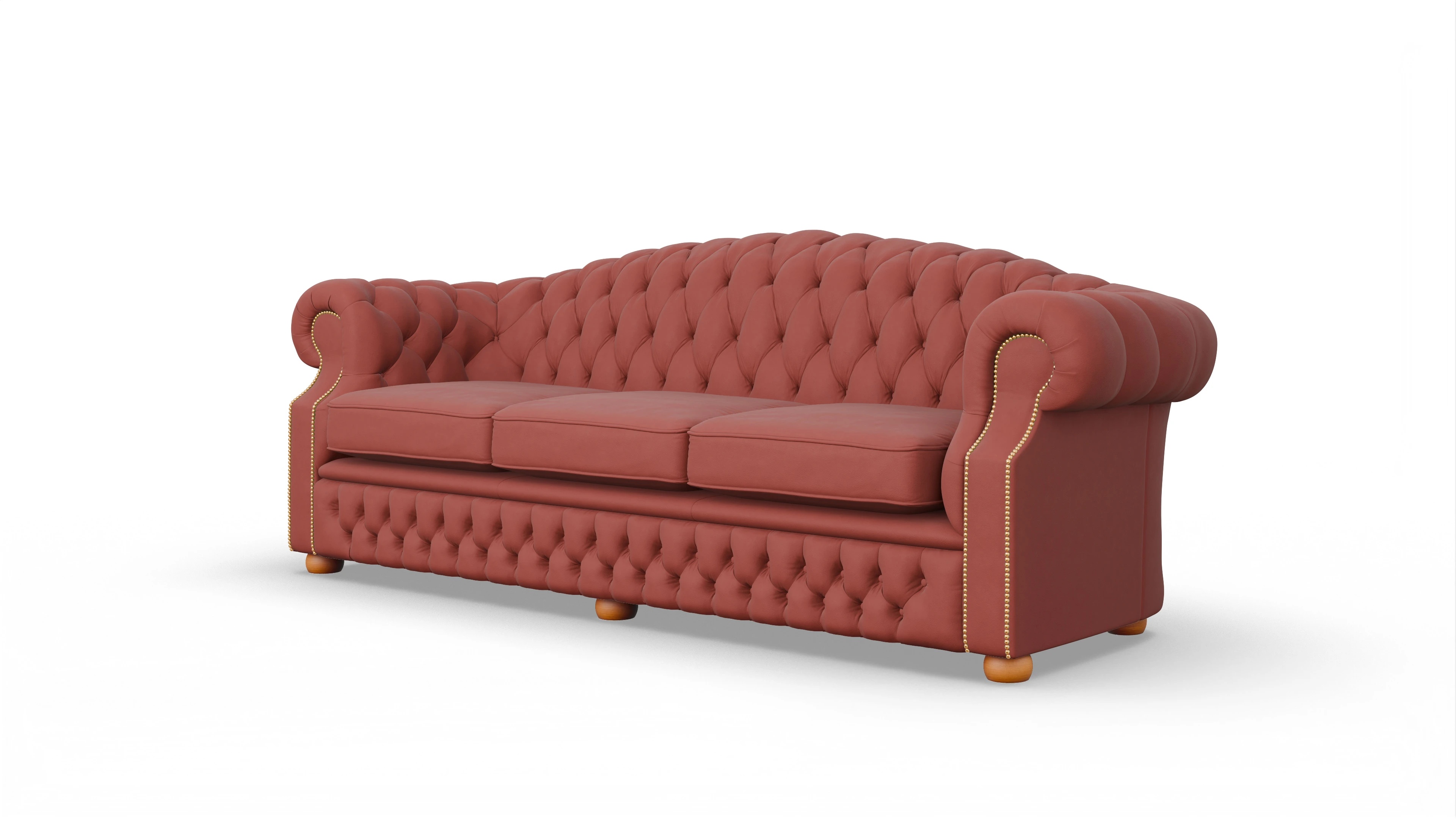 Ansicht des Produktes Yates 4-Sitzer in Leder rot