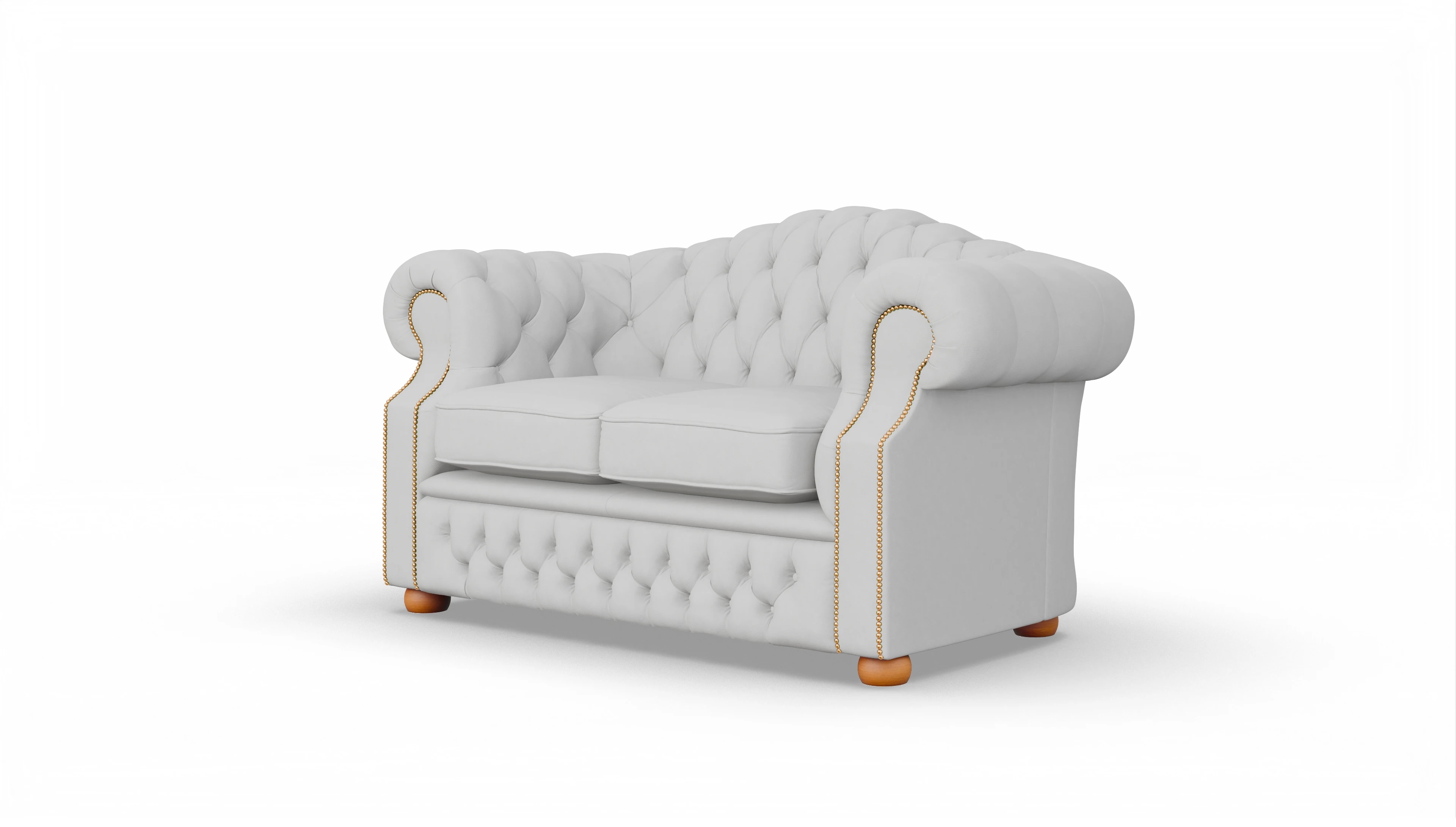 Ansicht des Produktes Yates 2-Sitzer in Leder weiß