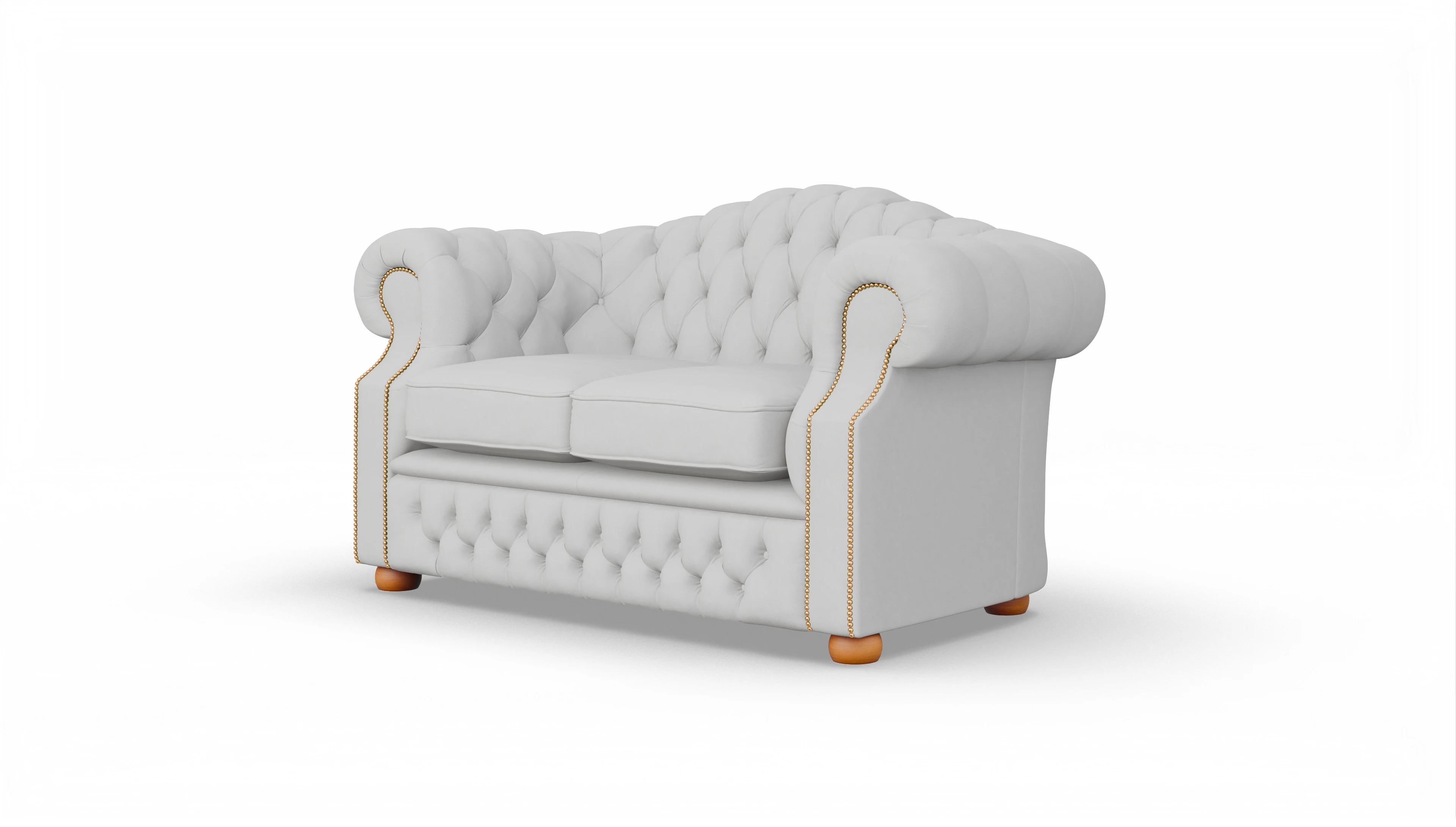 Ansicht des Produktes Yates 3-Sitzer in Leder weiß