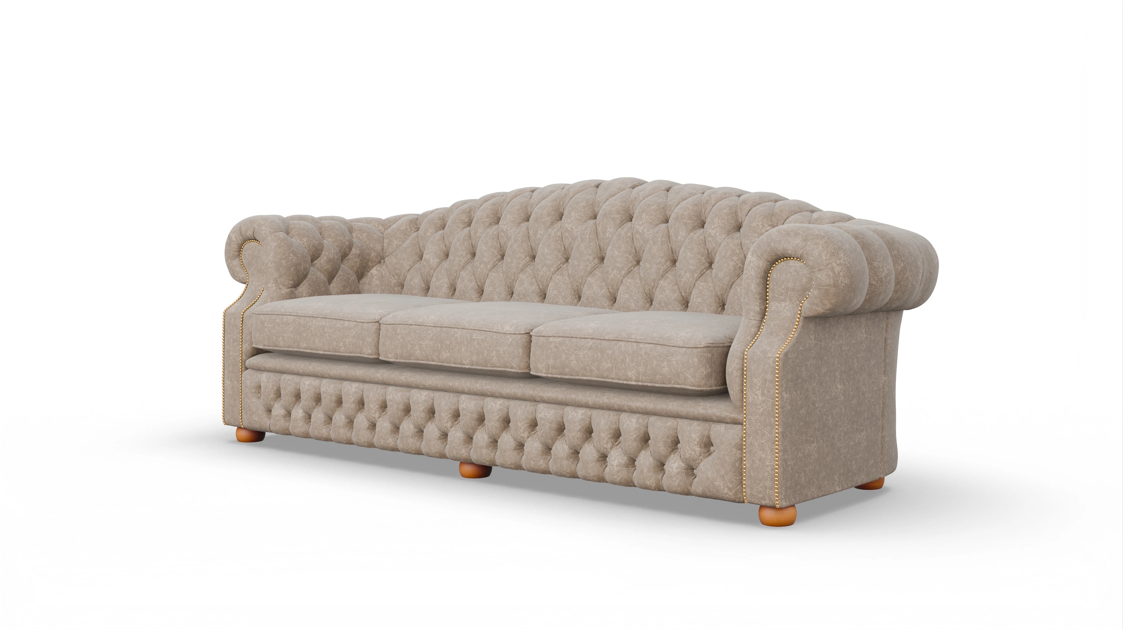 Ansicht des Produktes Yates 4-Sitzer in Leder beige