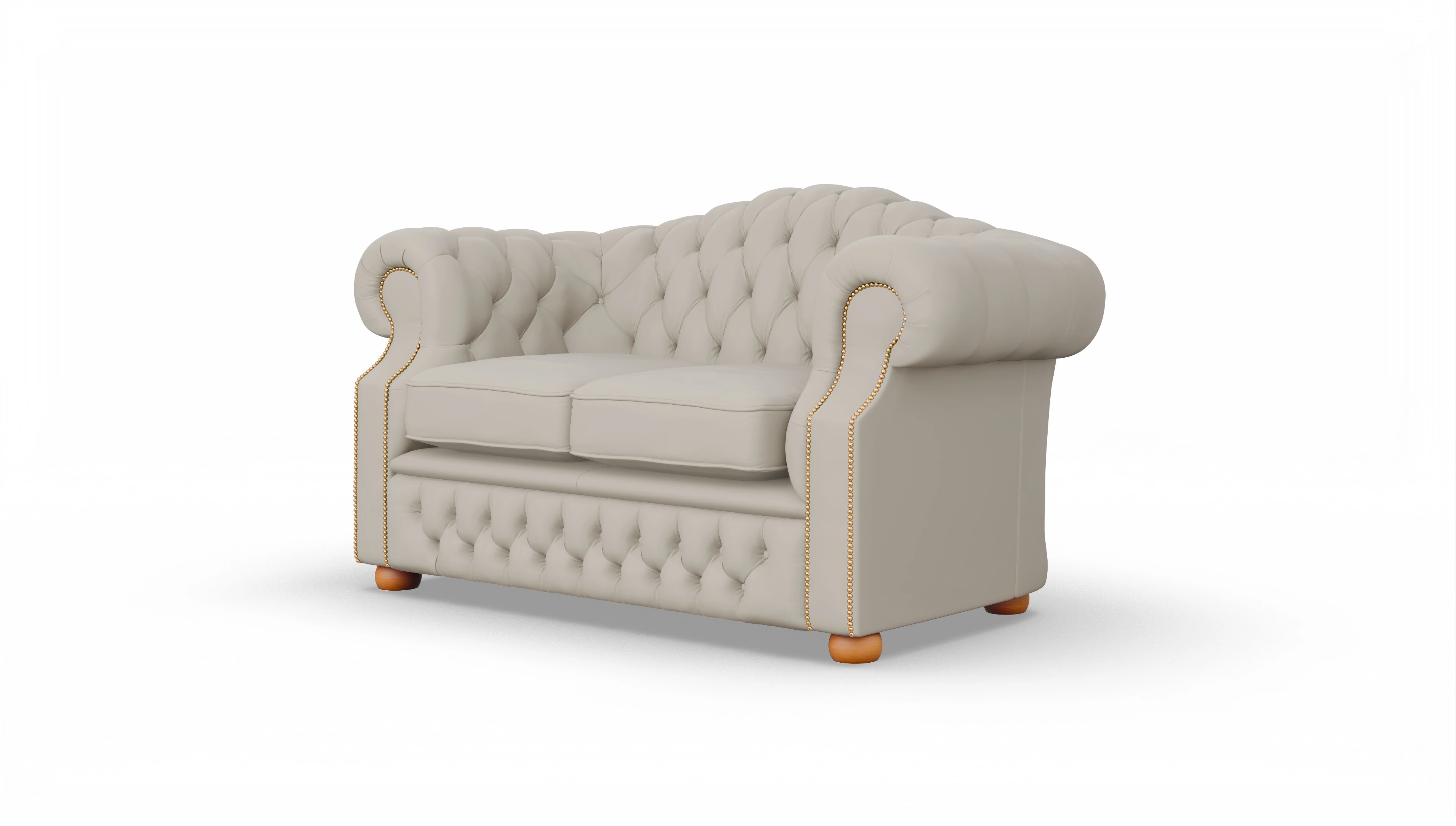 Ansicht des Produktes Yates 3-Sitzer in Leder weiß