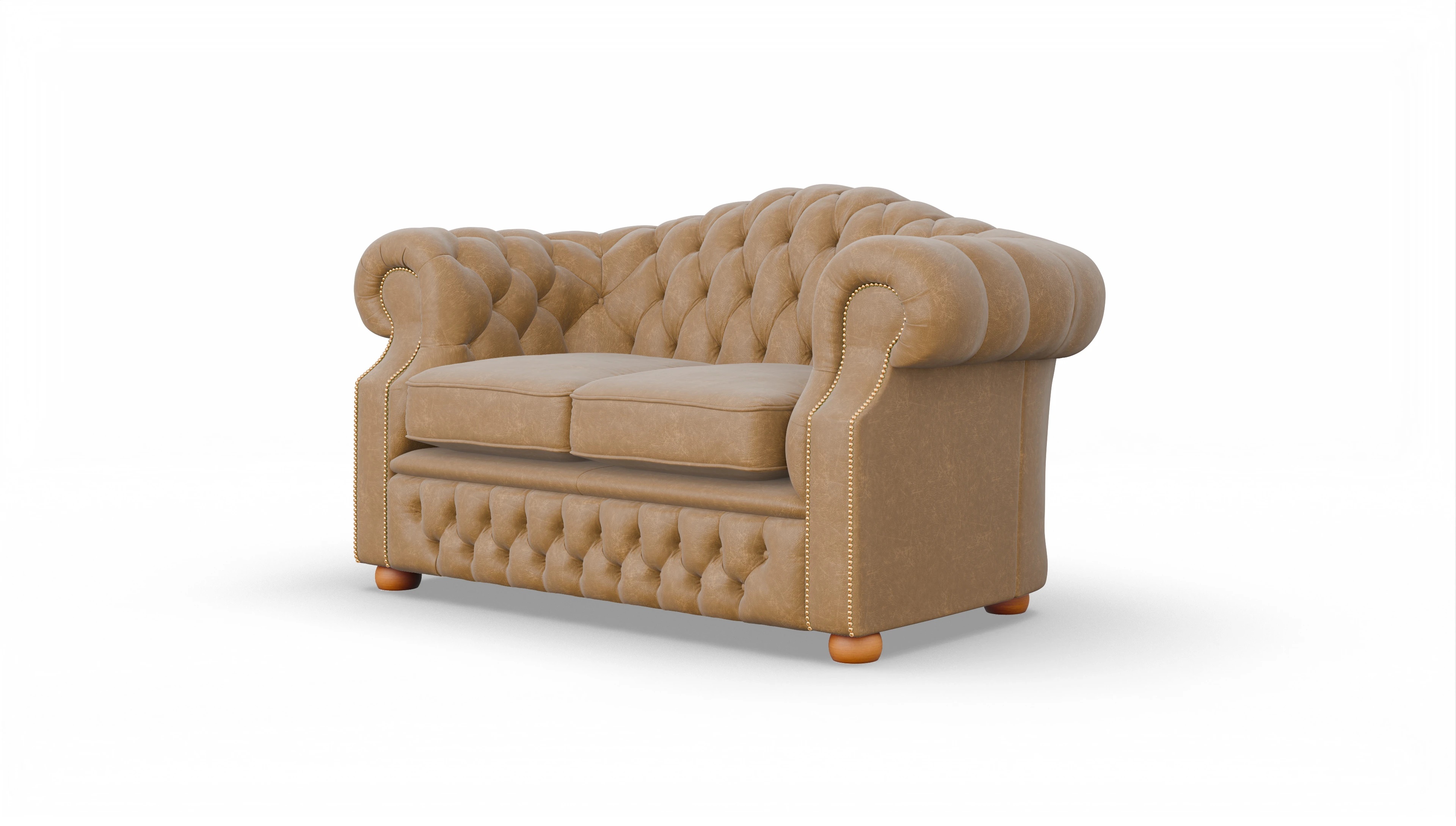 Ansicht des Produktes Yates 3-Sitzer in Leder beige