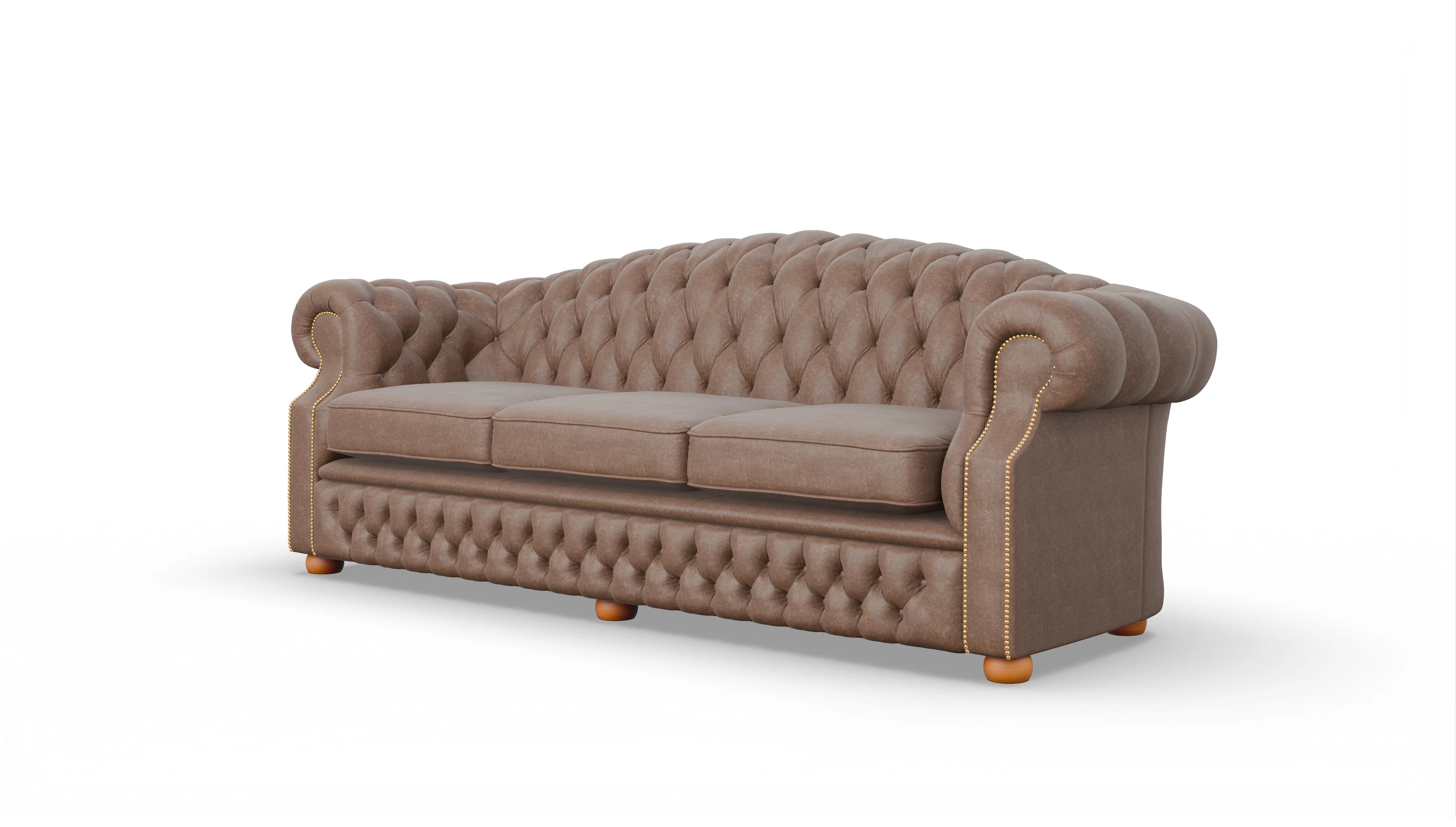 Ansicht des Produktes Yates 4-Sitzer in Leder braun