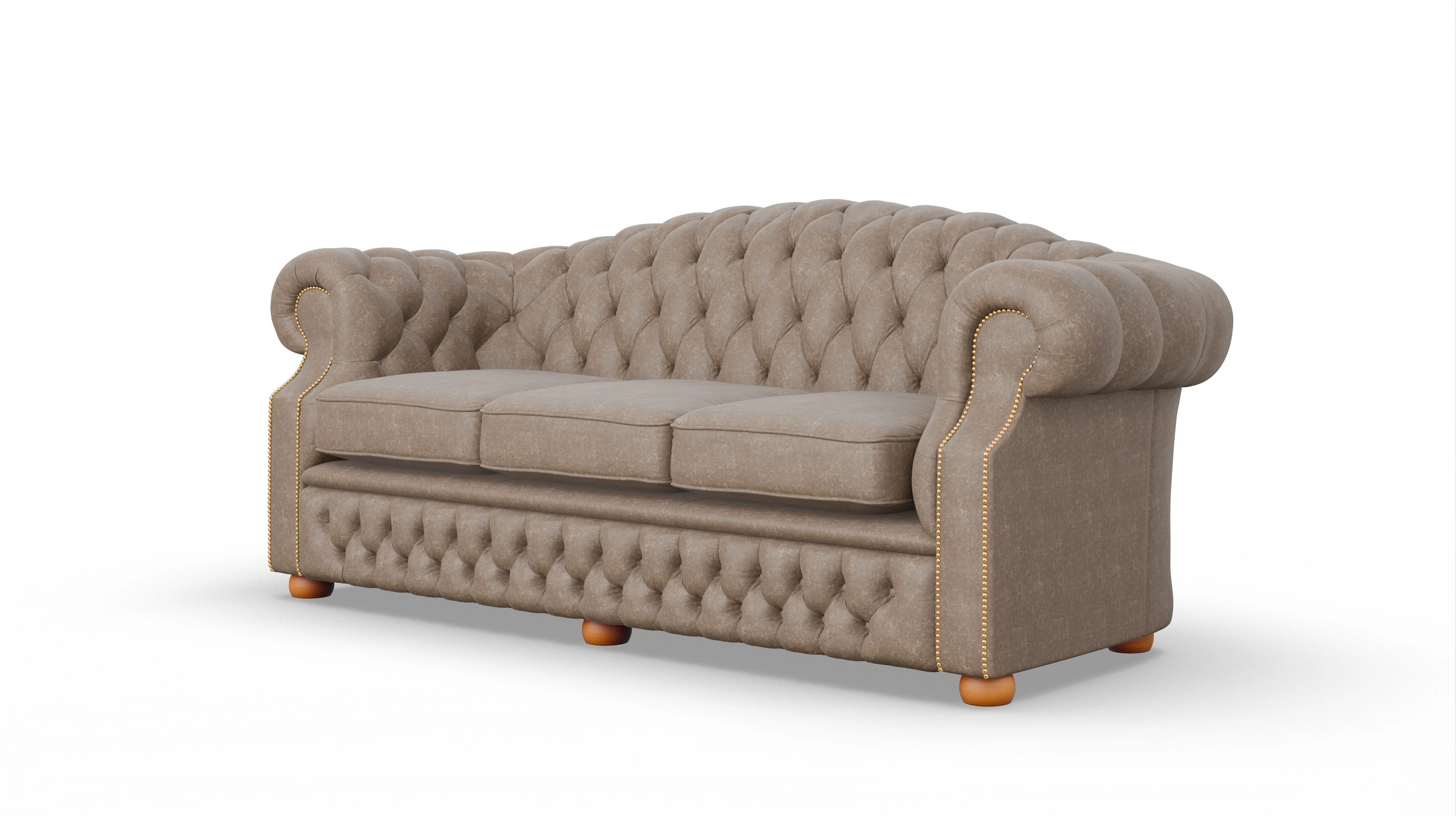 Ansicht des Produktes Yates 3,5-Sitzer in Leder braun