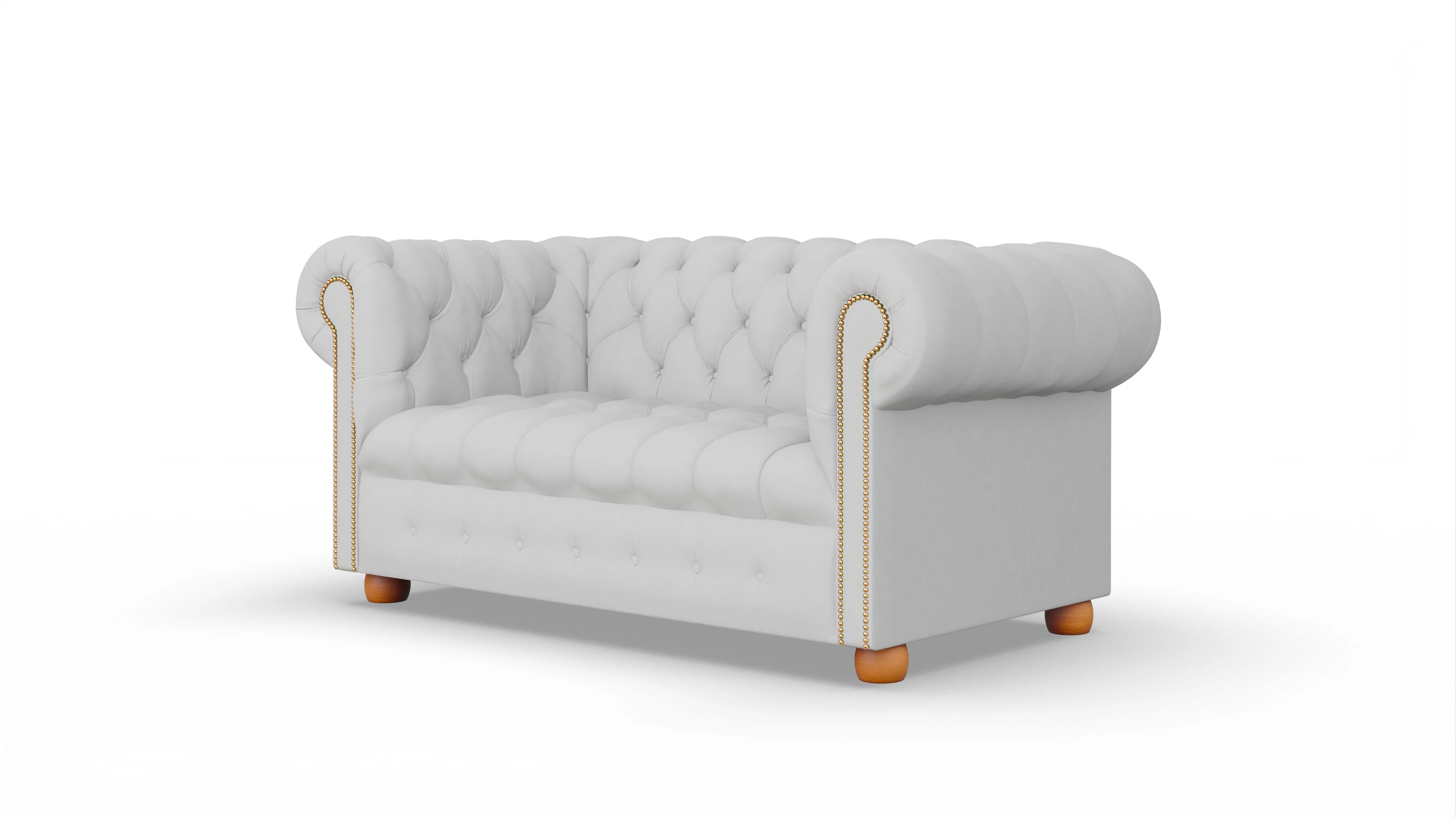 Ansicht des Produktes Bingley 2-Sitzer in Leder weiß