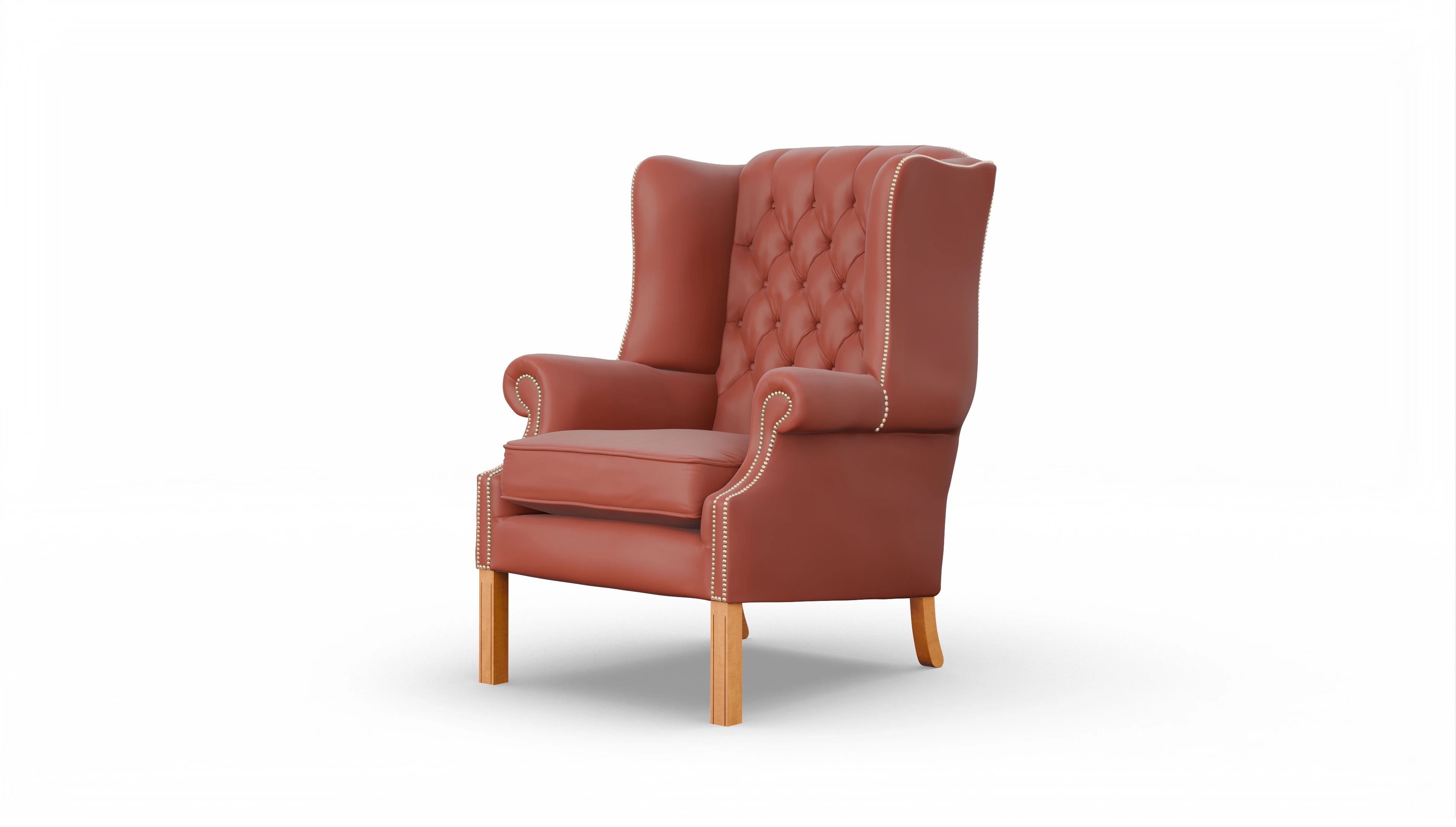 Ansicht des Produktes Francisco Sessel in Leder orange