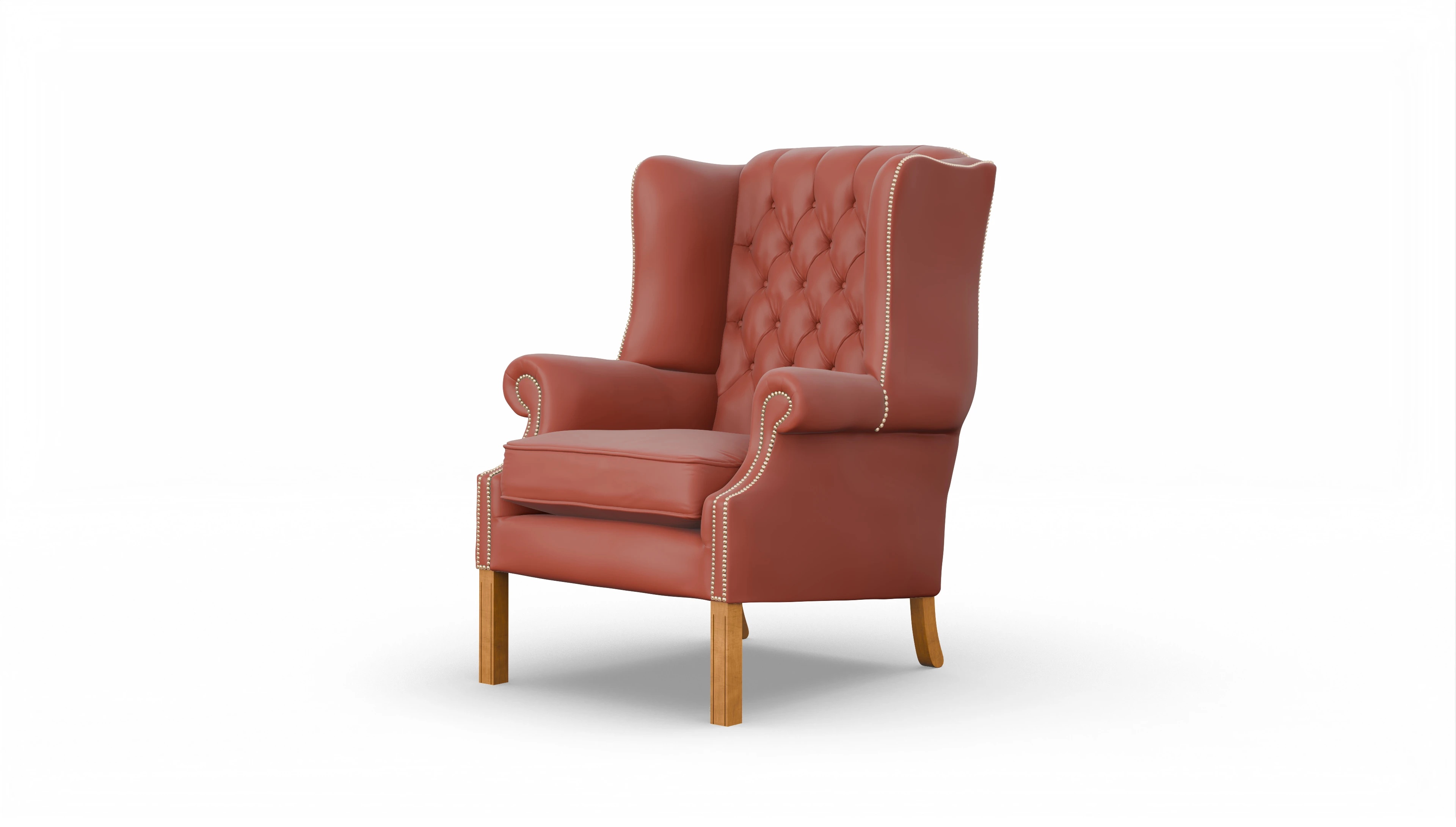 Ansicht des Produktes Francisco Sessel in Leder orange