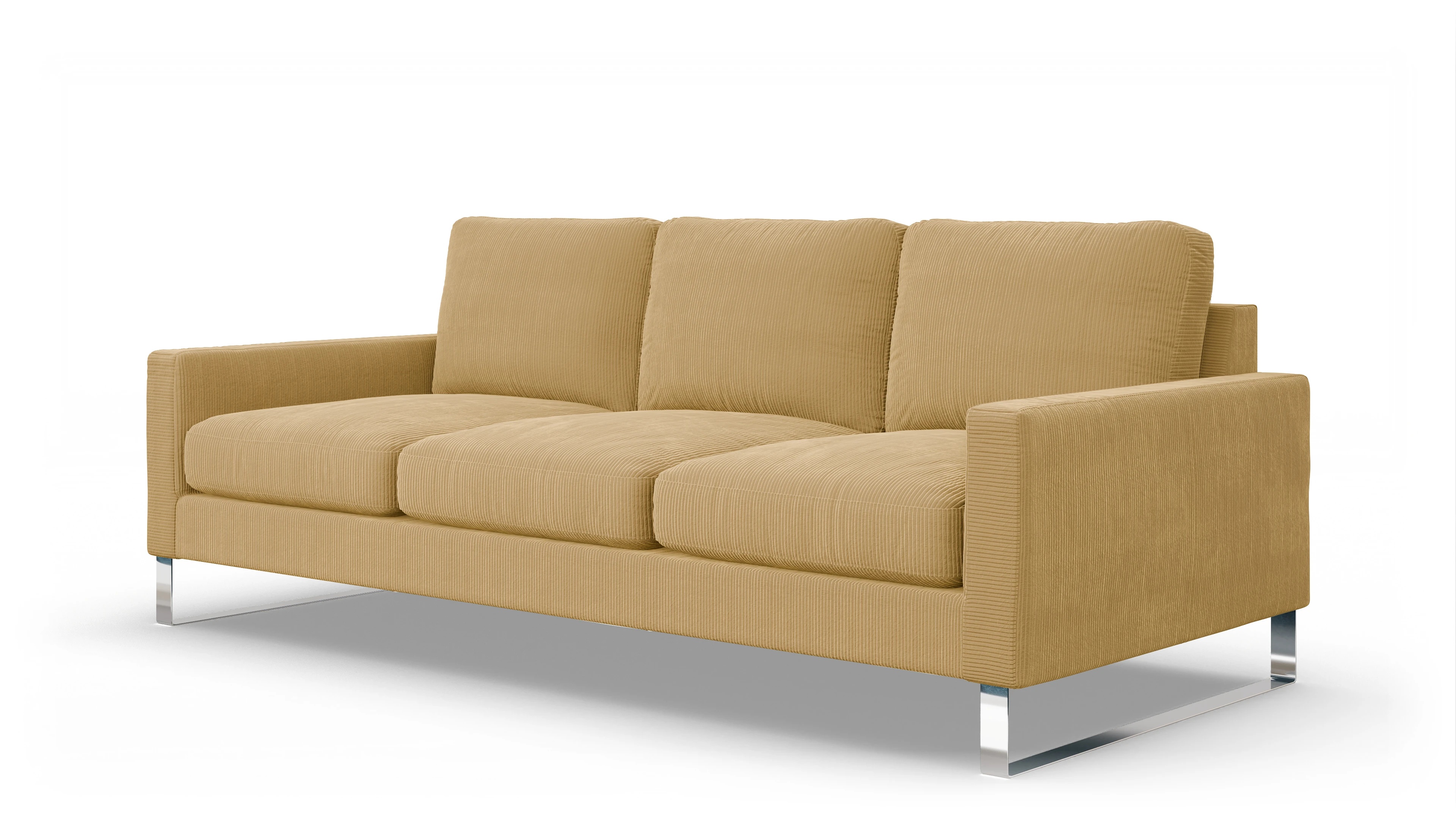 Ansicht des Produktes Cespon 4-Sitzer in Cord gelb