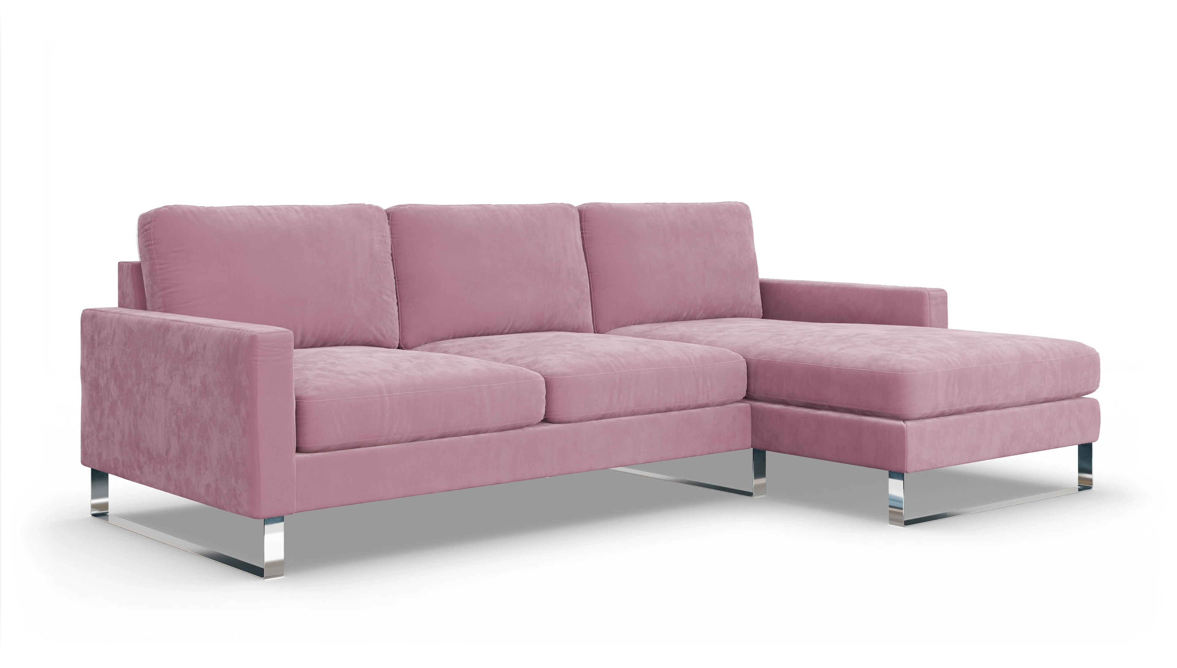 Ansicht des Produktes Cespon Sofa mit Rec rechts in Samt rot