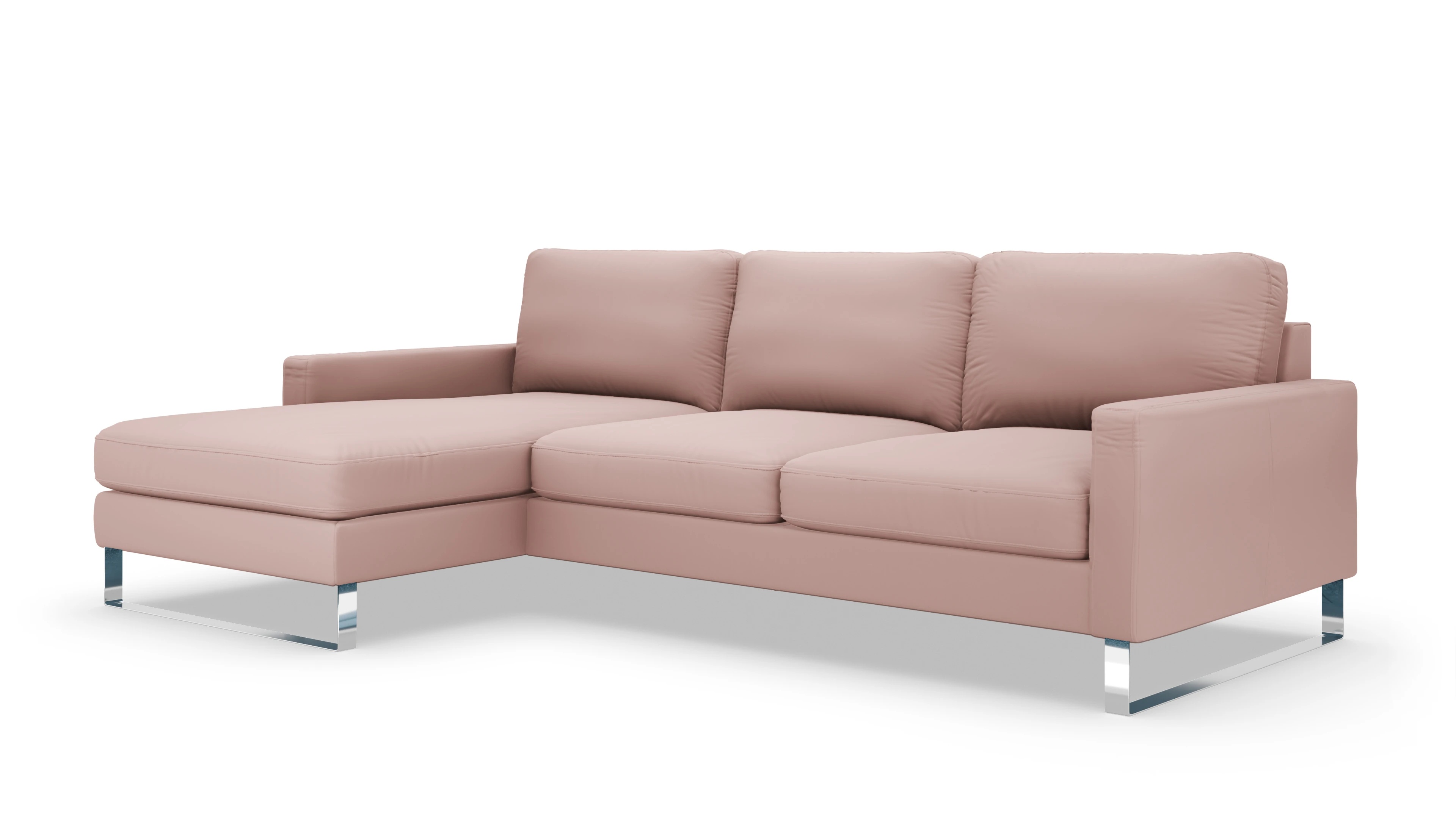 Ansicht des Produktes Cespon Sofa mit Rec links in Samt rot