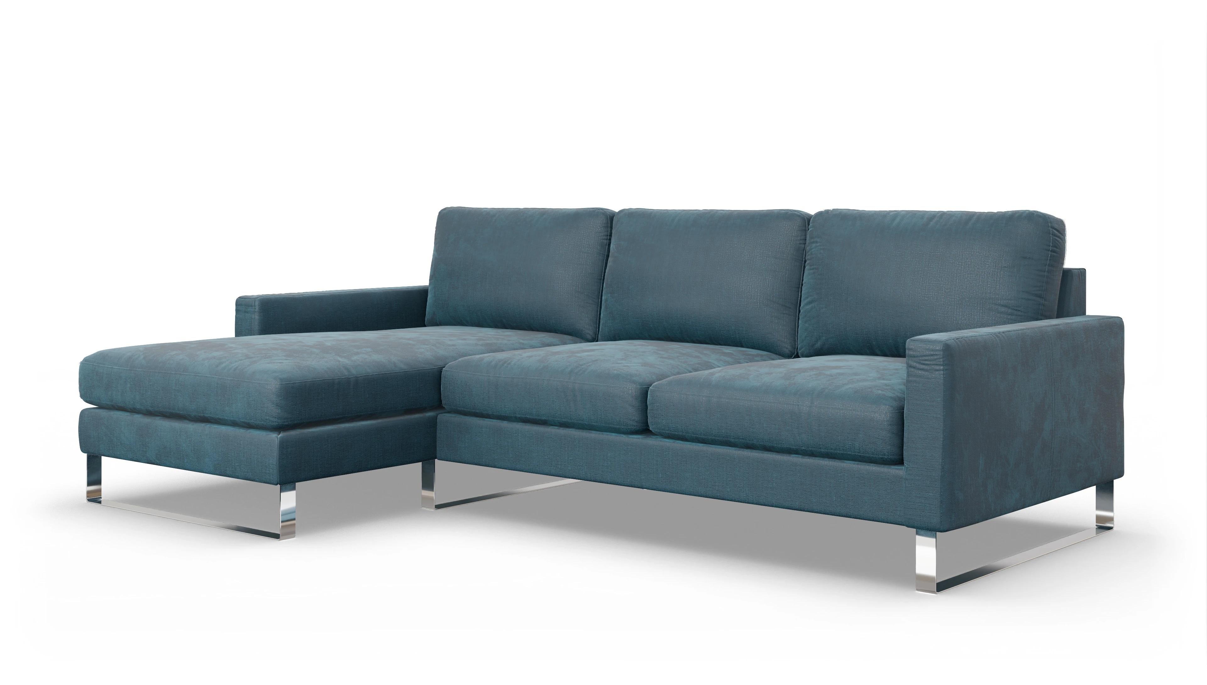 Ansicht des Produktes Cespon Sofa mit Rec links in Stoff blau