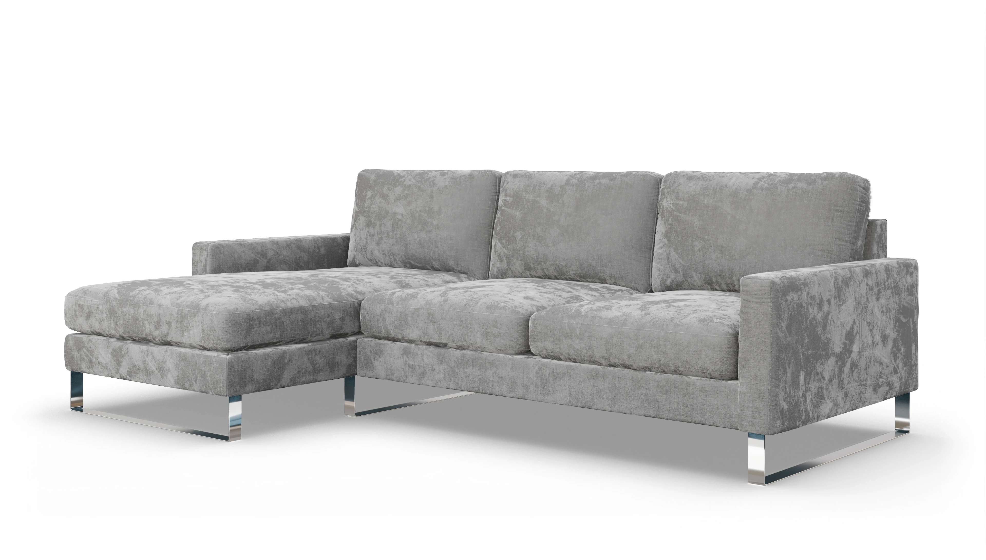 Ansicht des Produktes Cespon Sofa mit Rec links in Stoff grau