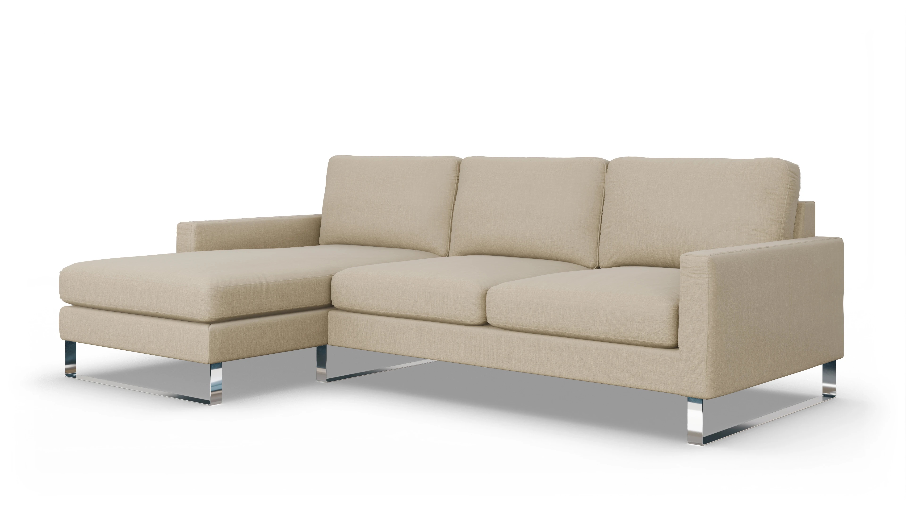 Ansicht des Produktes Cespon Sofa mit Rec links in Stoff beige
