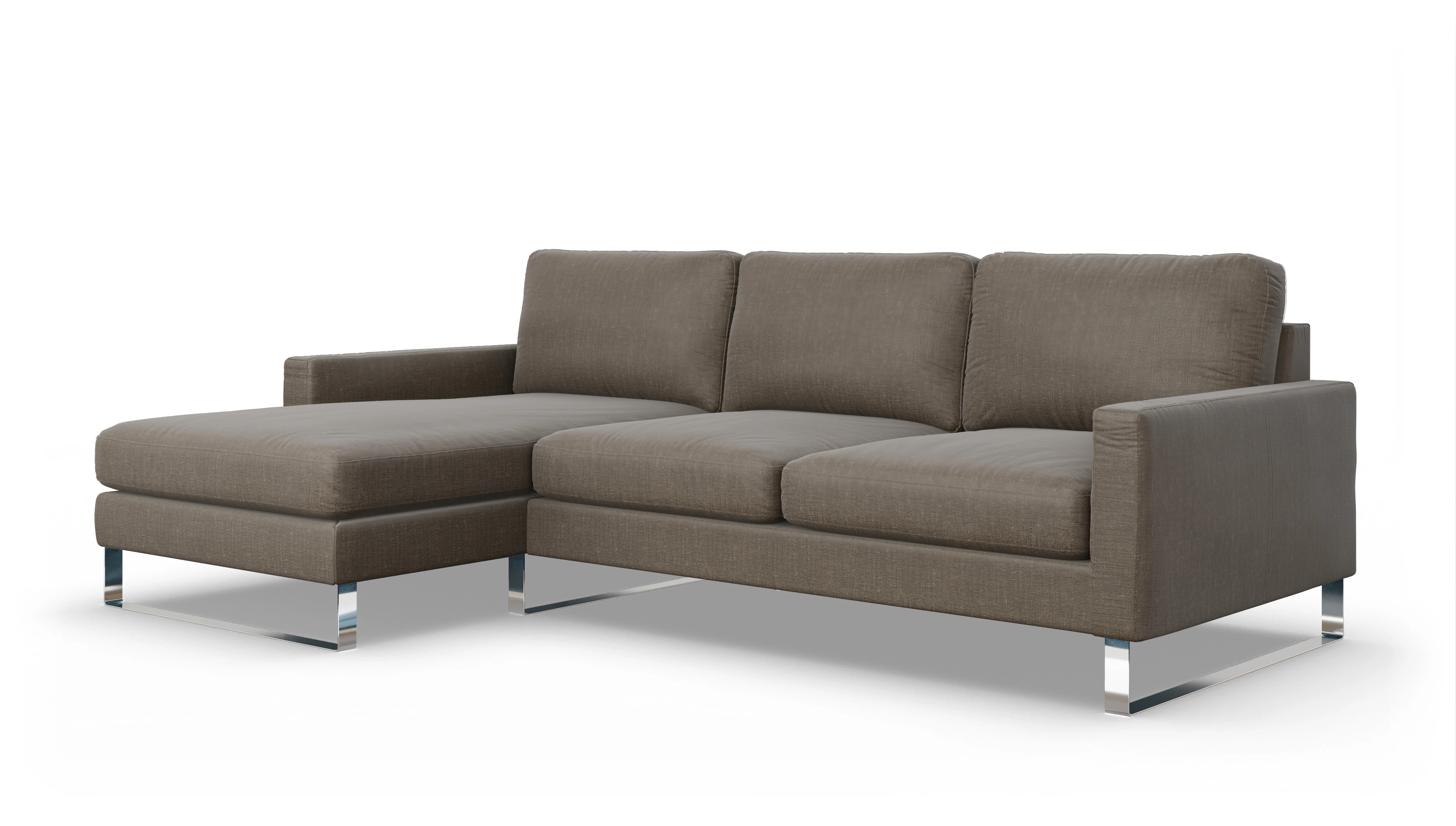 Ansicht des Produktes Cespon Sofa mit Rec links in Stoff braun