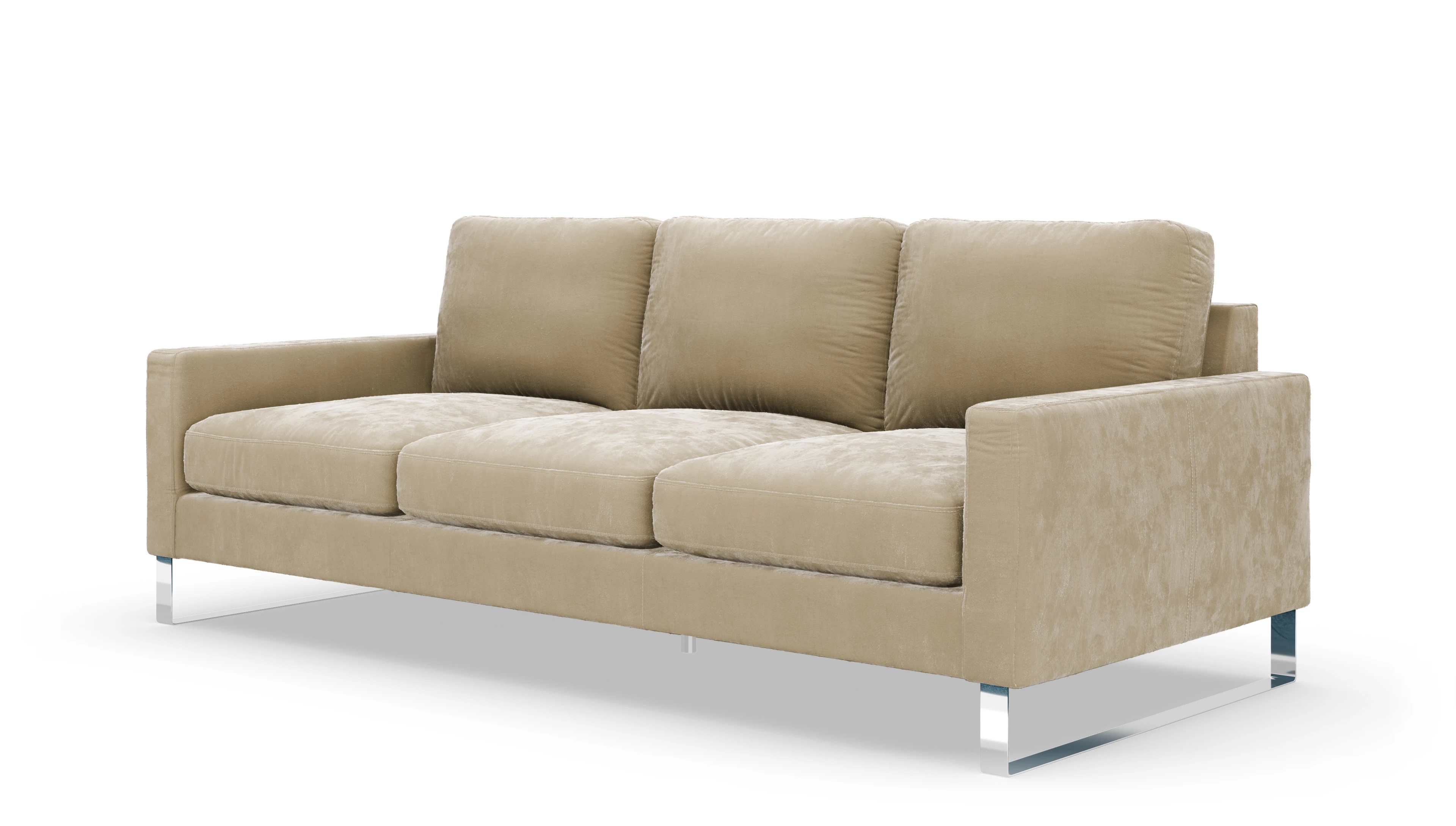 Cespon Stoffsofa Ansicht des Produktes Cespon 4-Sitzer in Samt weiß