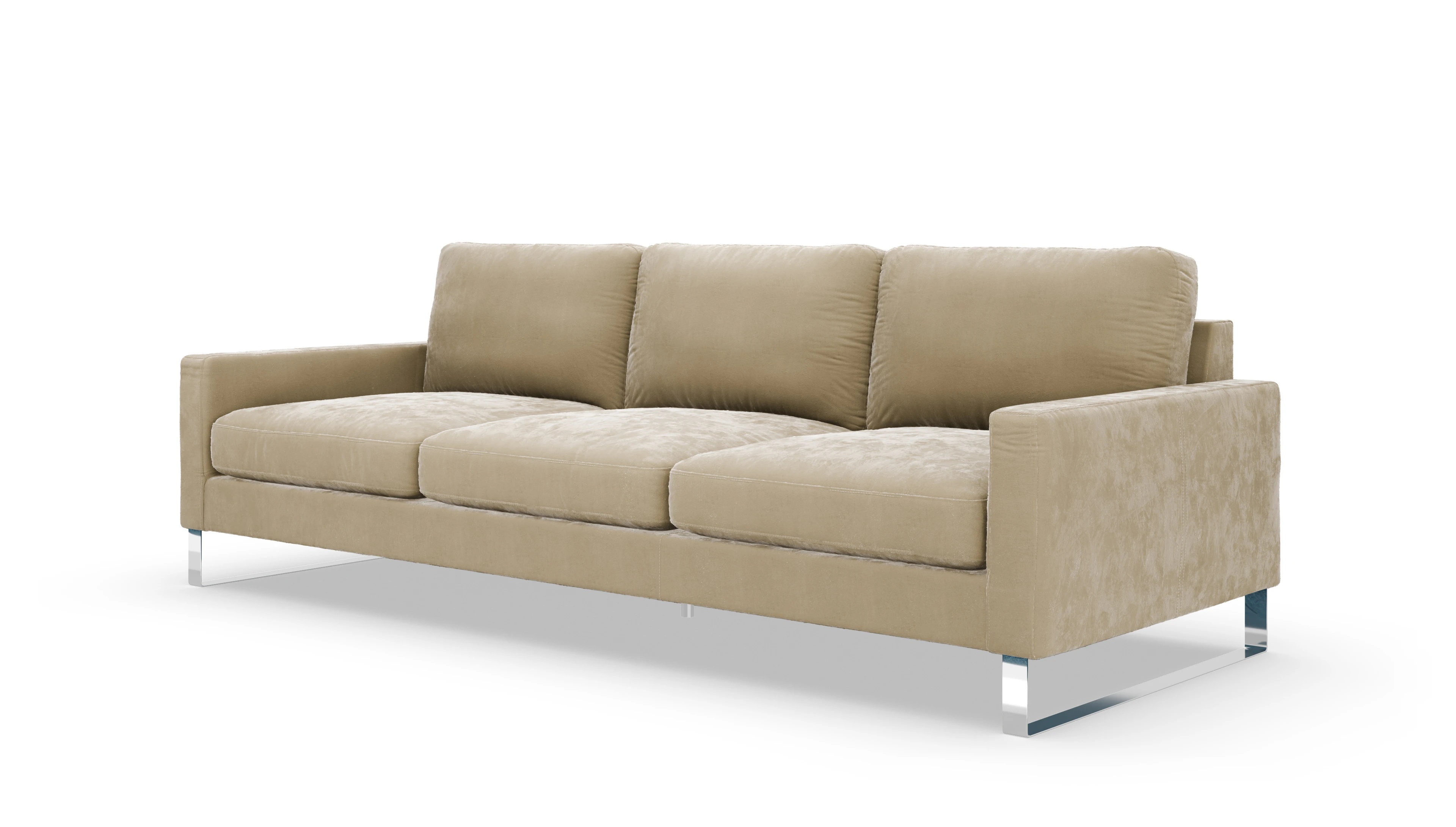 Cespon Stoffsofa Ansicht des Produktes Cespon 4,5-Sitzer in Samt weiß