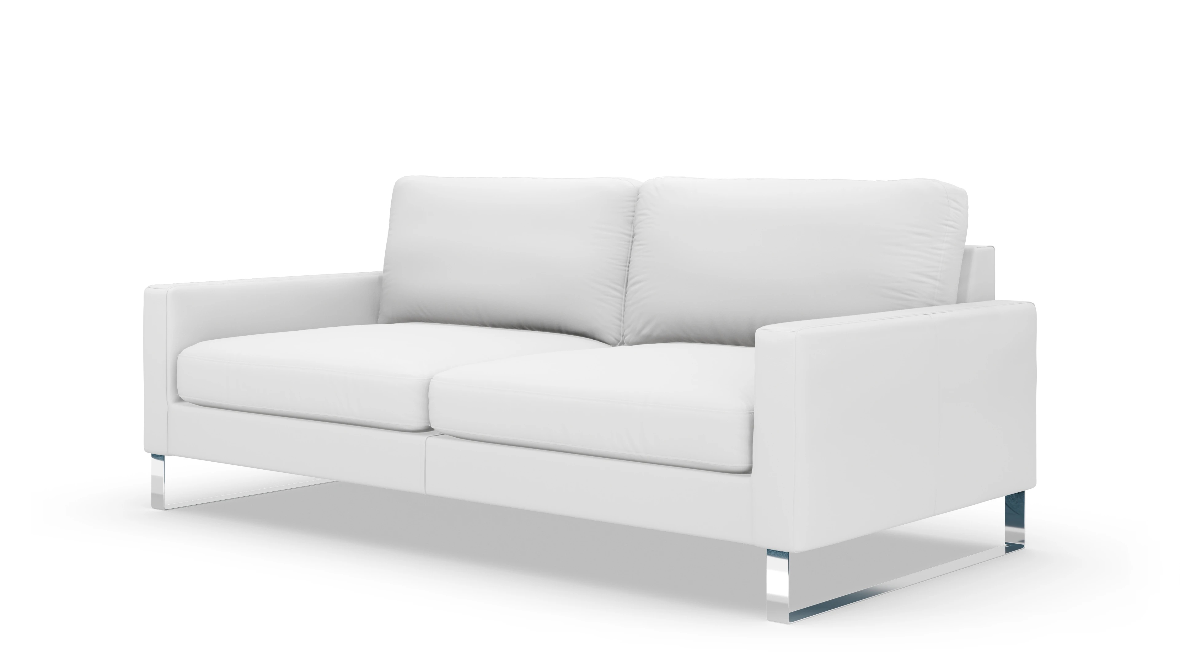Cespon Ledersofa Ansicht des Produktes Cespon 3,5-Sitzer in Leder weiß