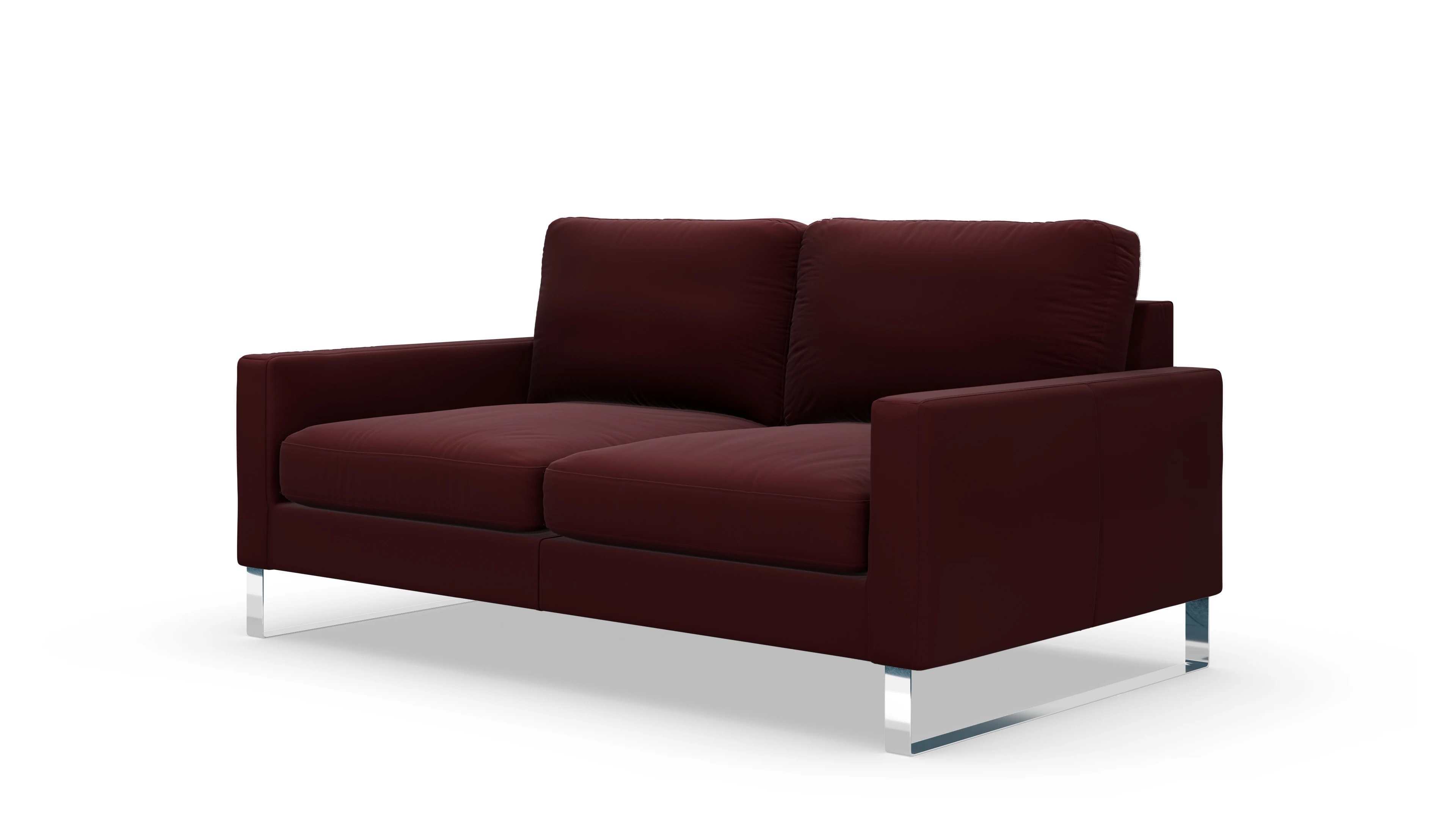 Cespon Ledersofa Ansicht des Produktes Cespon 2,5-Sitzer in Leder rot