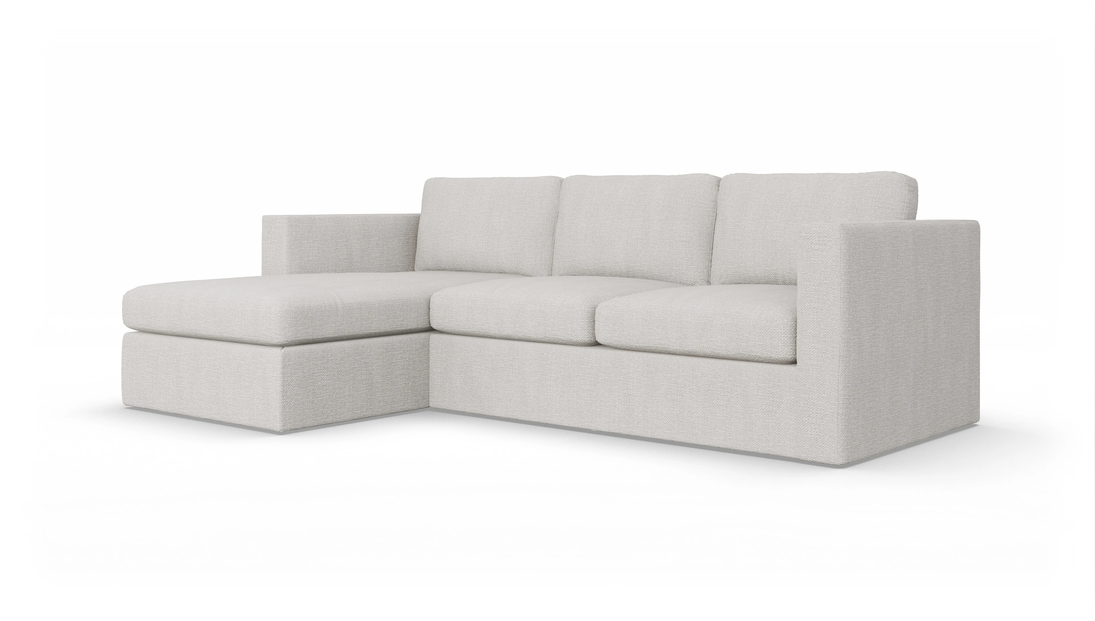 Ansicht des Produktes Santiago Sofa mit Rec links in Stoff weiß