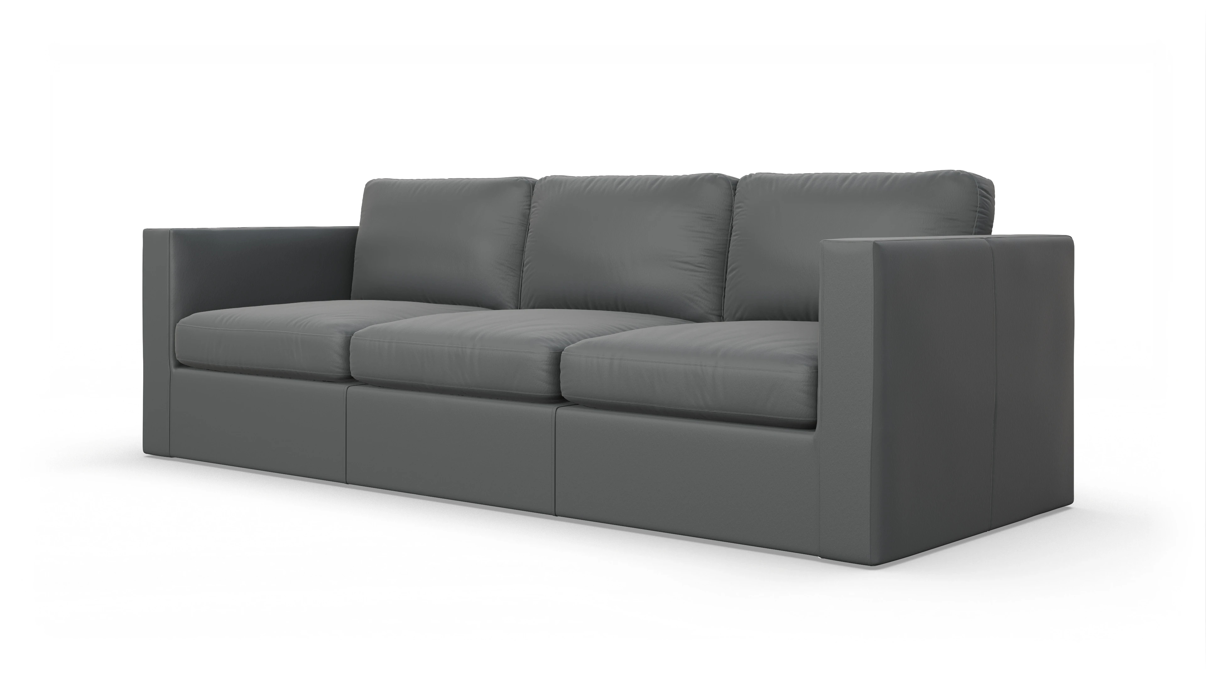 Ansicht des Produktes Santiago 4,5-Sitzer in Leder grau