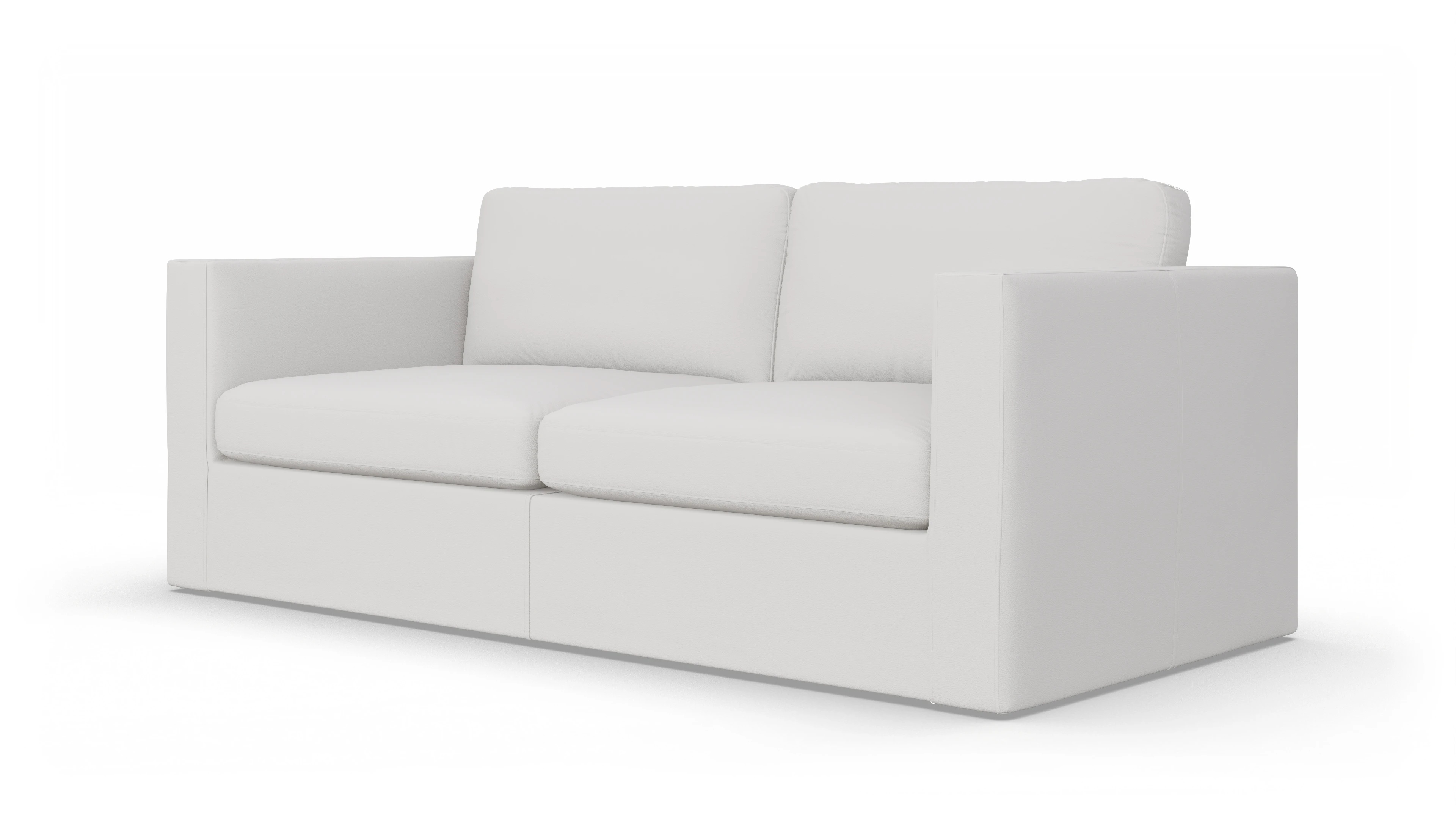 Ansicht des Produktes Santiago 3,5-Sitzer in Leder weiß