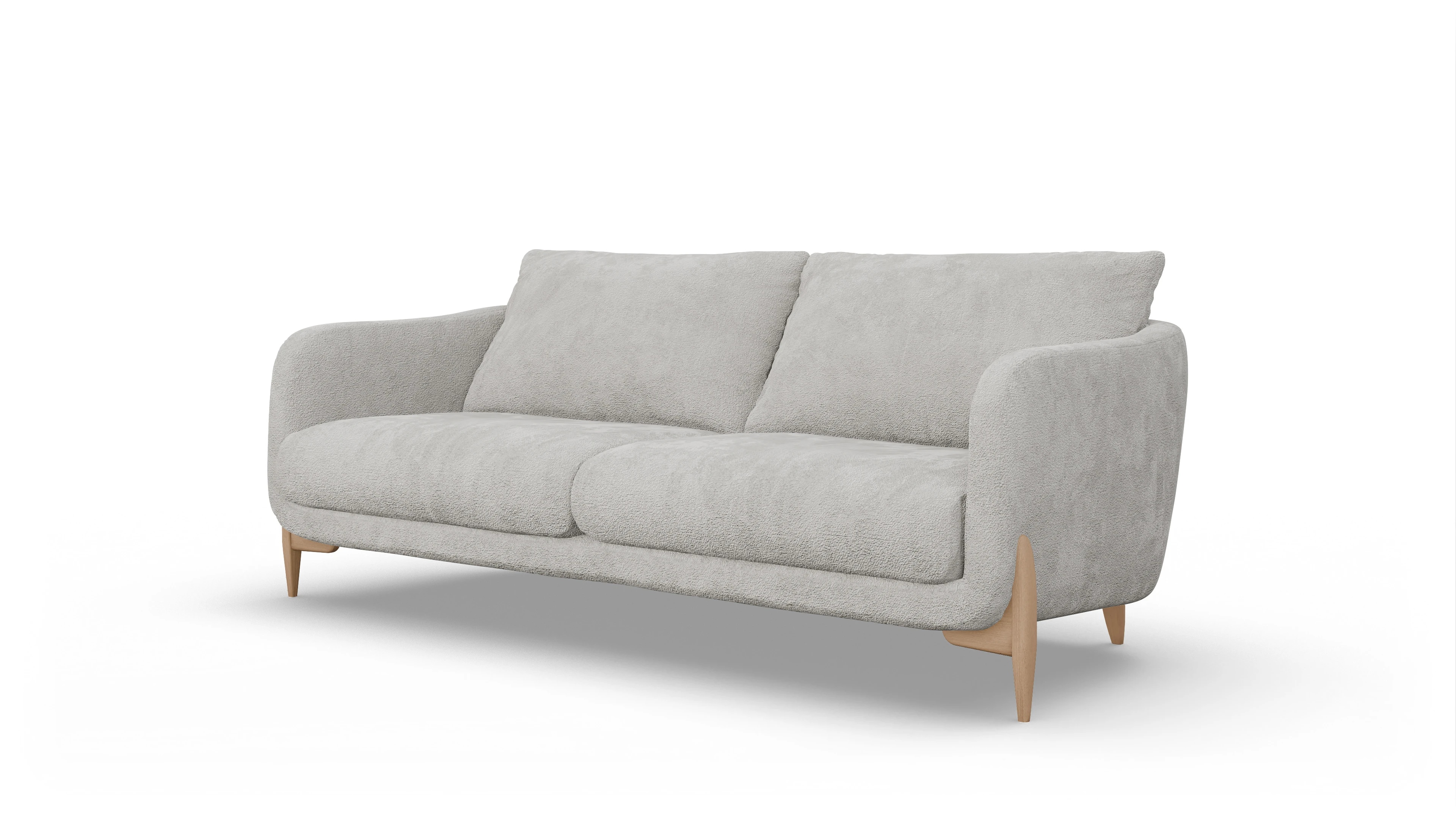 Ansicht des Produktes Iversen 3-Sitzer in Stoff weiß