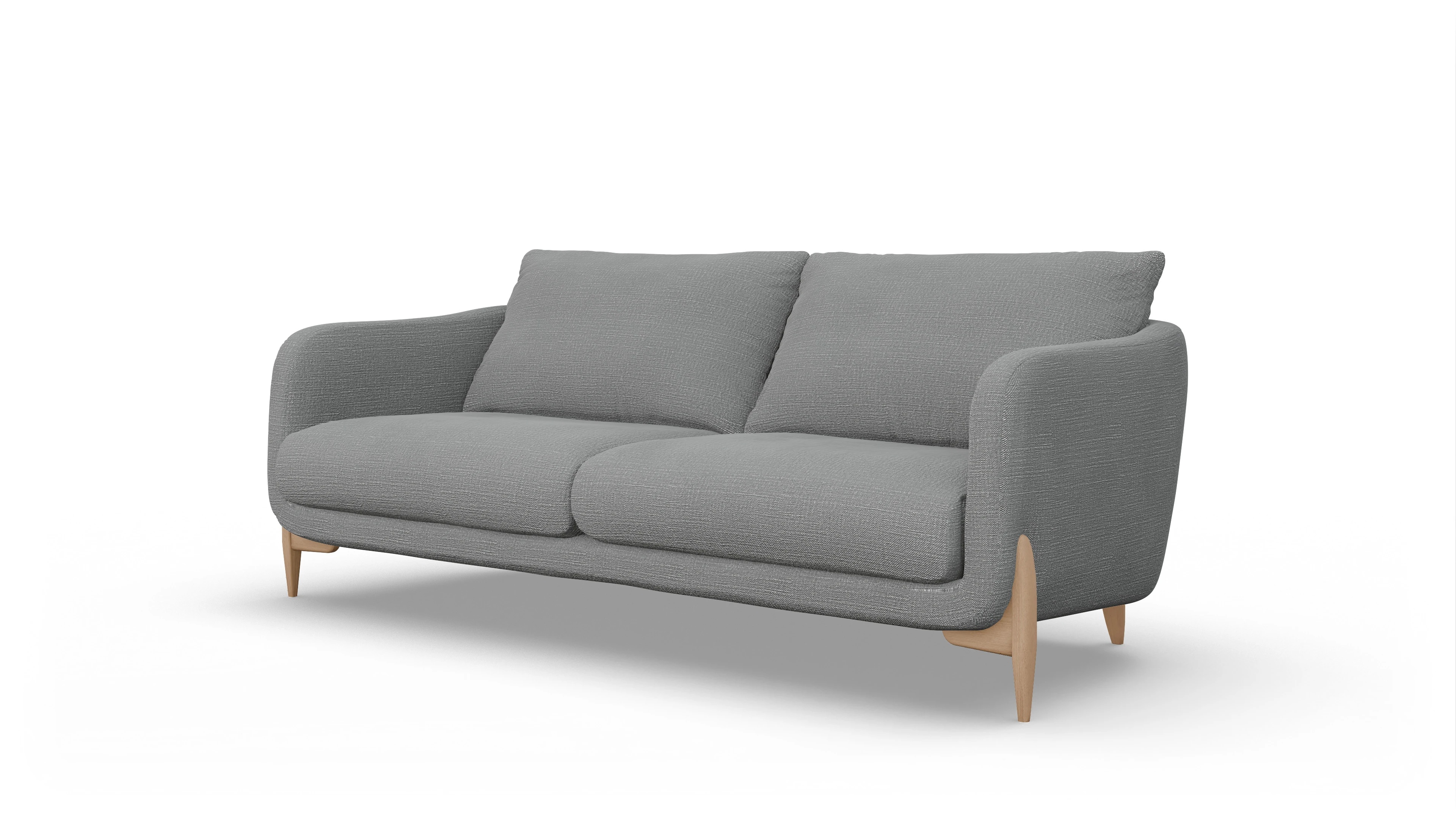 Ansicht des Produktes Iversen 3-Sitzer in Stoff grau