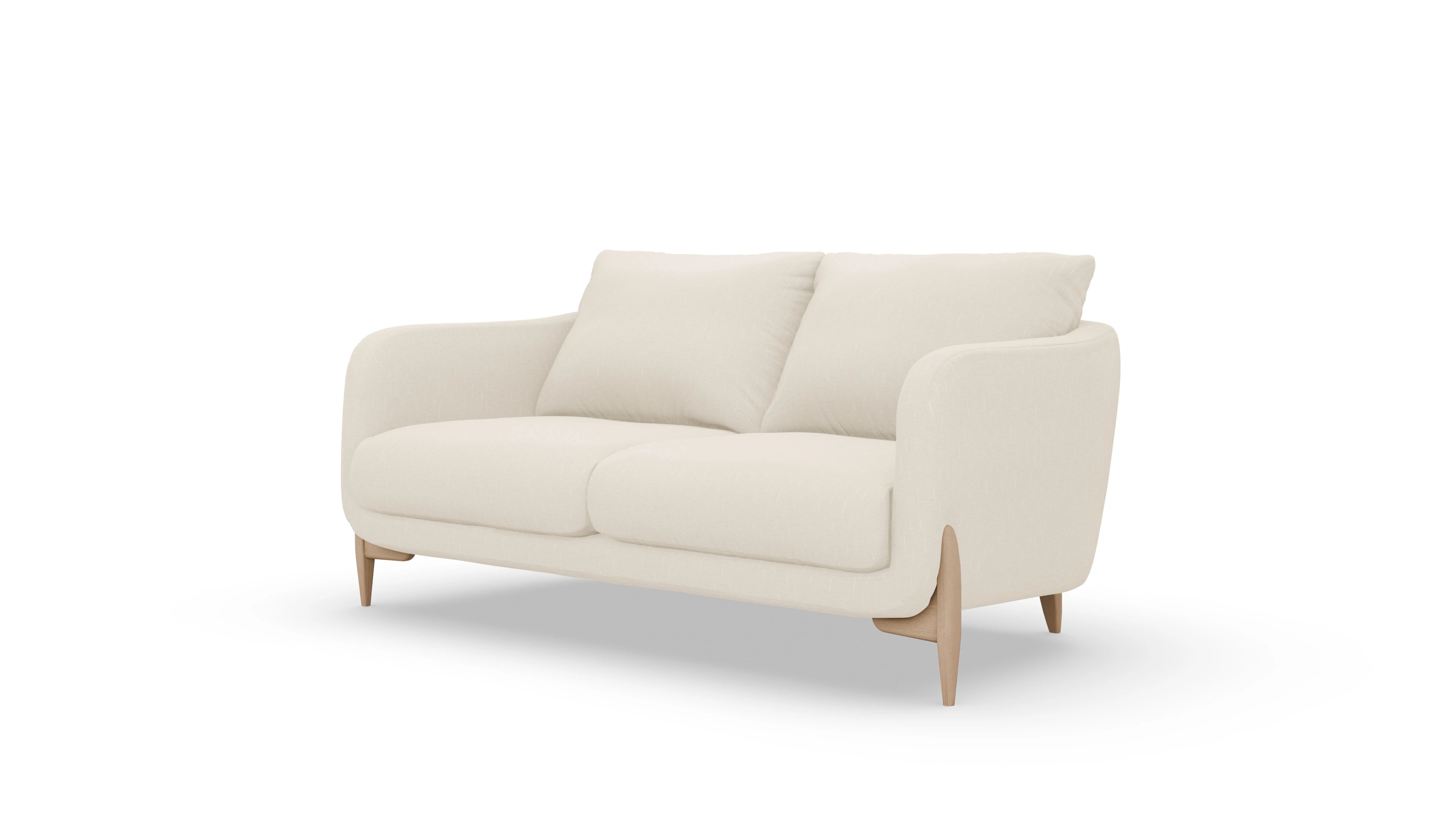 Ansicht des Produktes Iversen 2-Sitzer in Stoff weiß