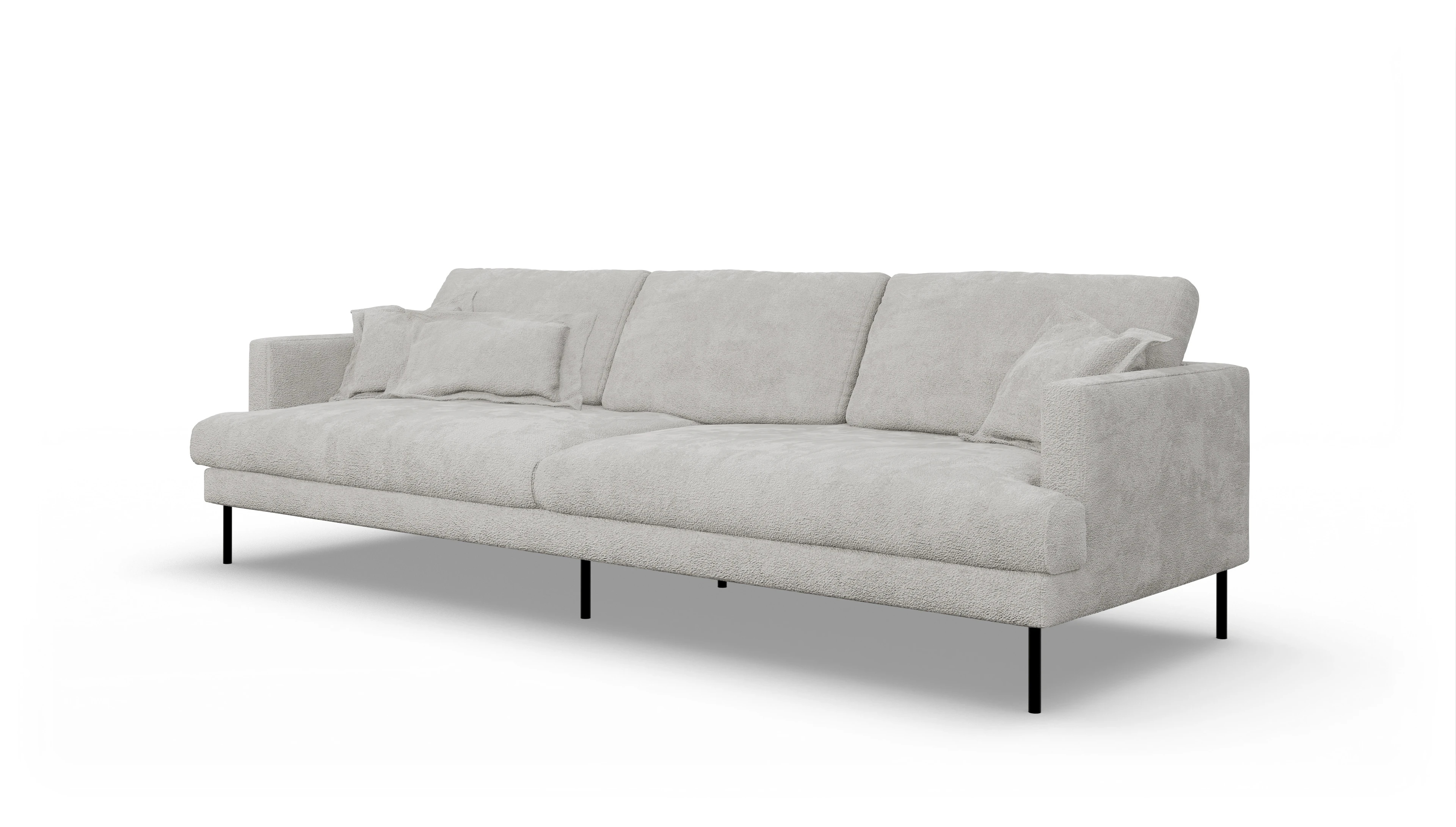 Ansicht des Produktes Arna 4-Sitzer in Stoff weiß