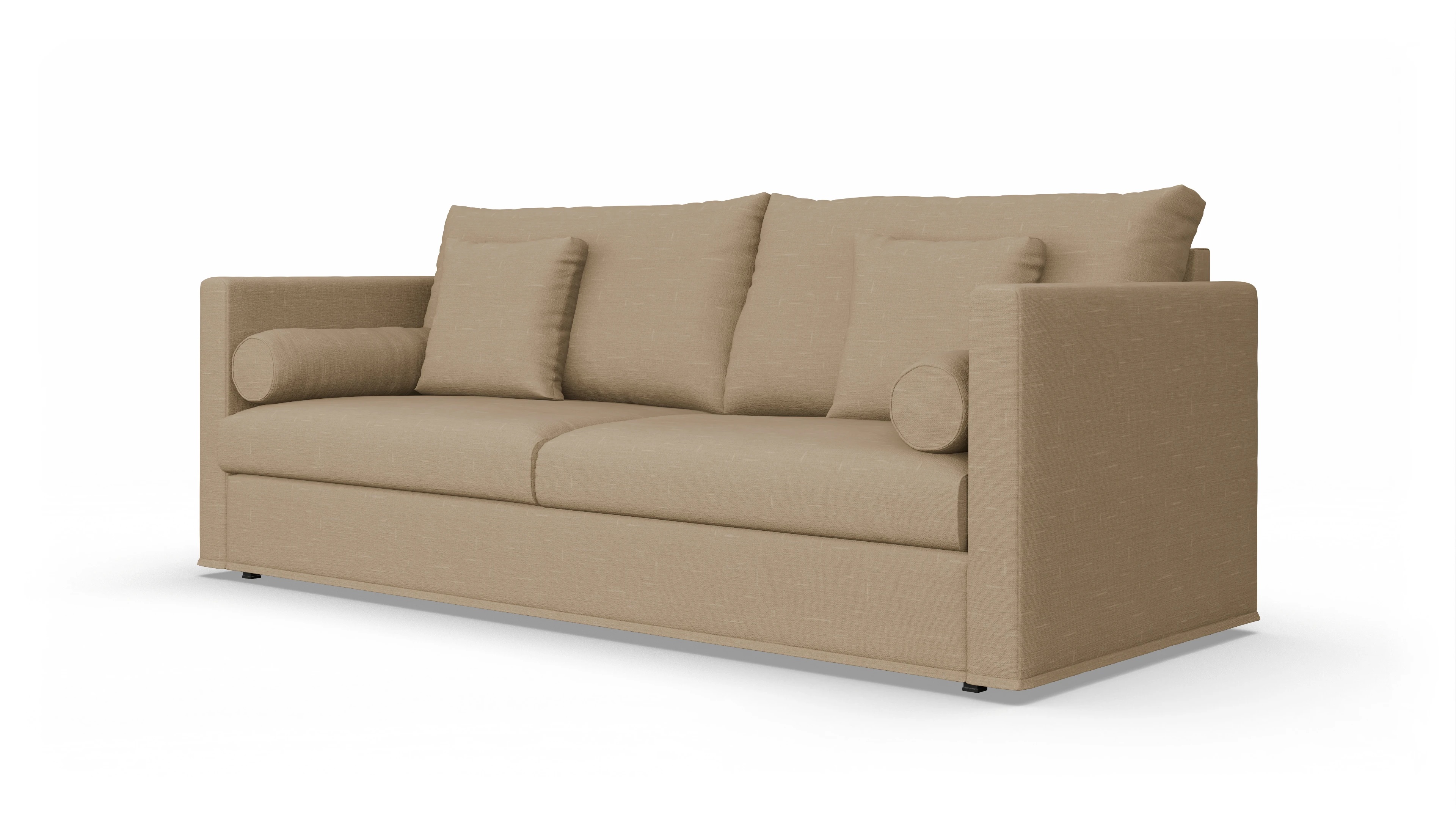 Schlafsofa Vadena Ansicht des Produktes Vadena 3-Sitzer in Stoff braun