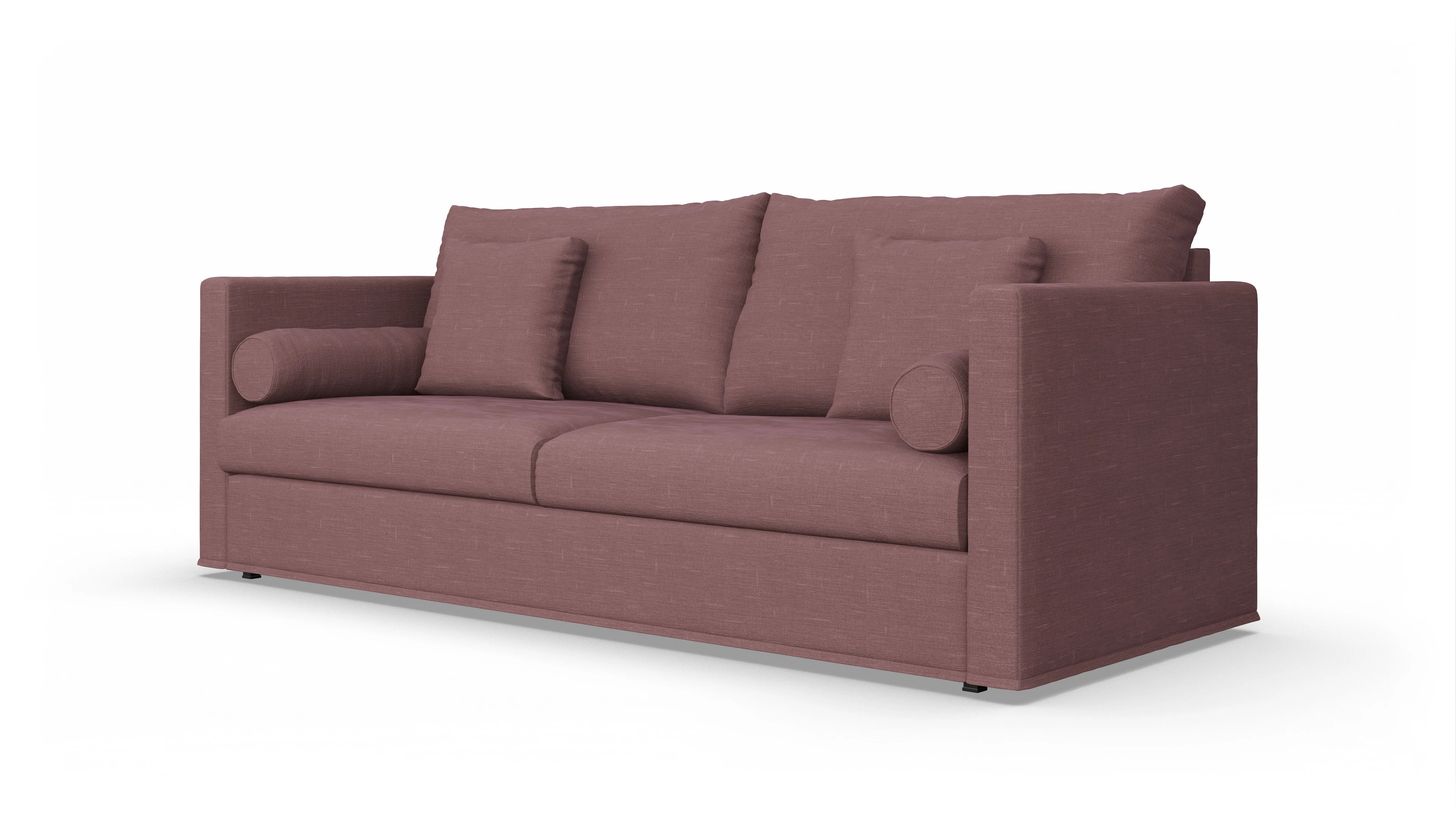 Schlafsofa Vadena Ansicht des Produktes Vadena 3-Sitzer in Stoff rot
