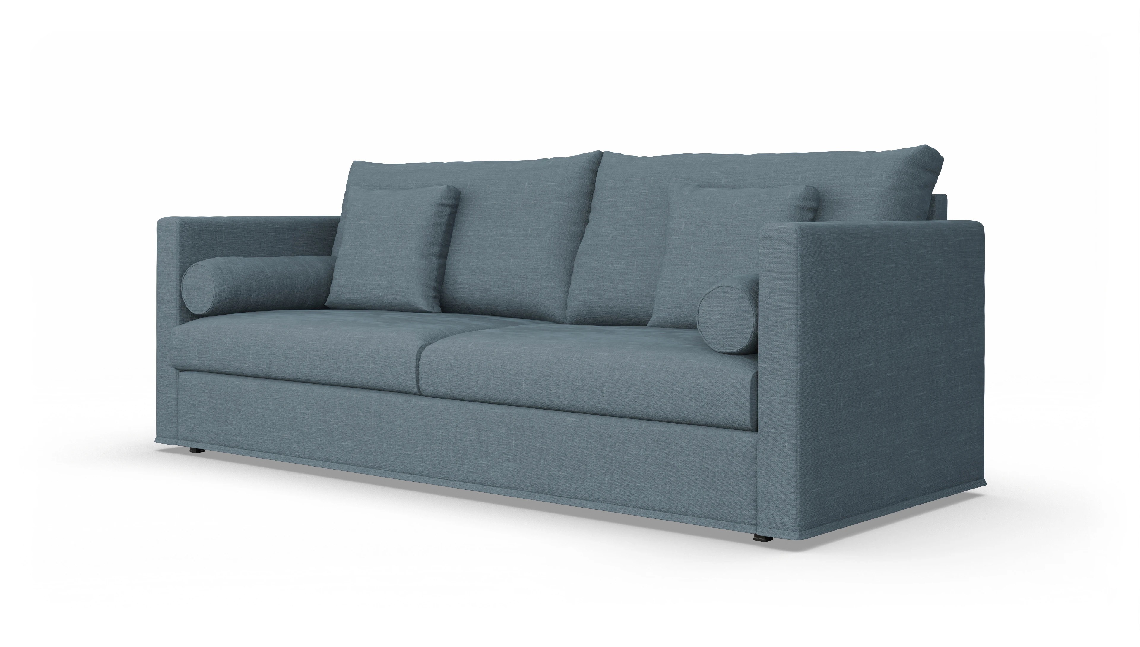 Ansicht des Produktes Vadena 3-Sitzer in Stoff blau