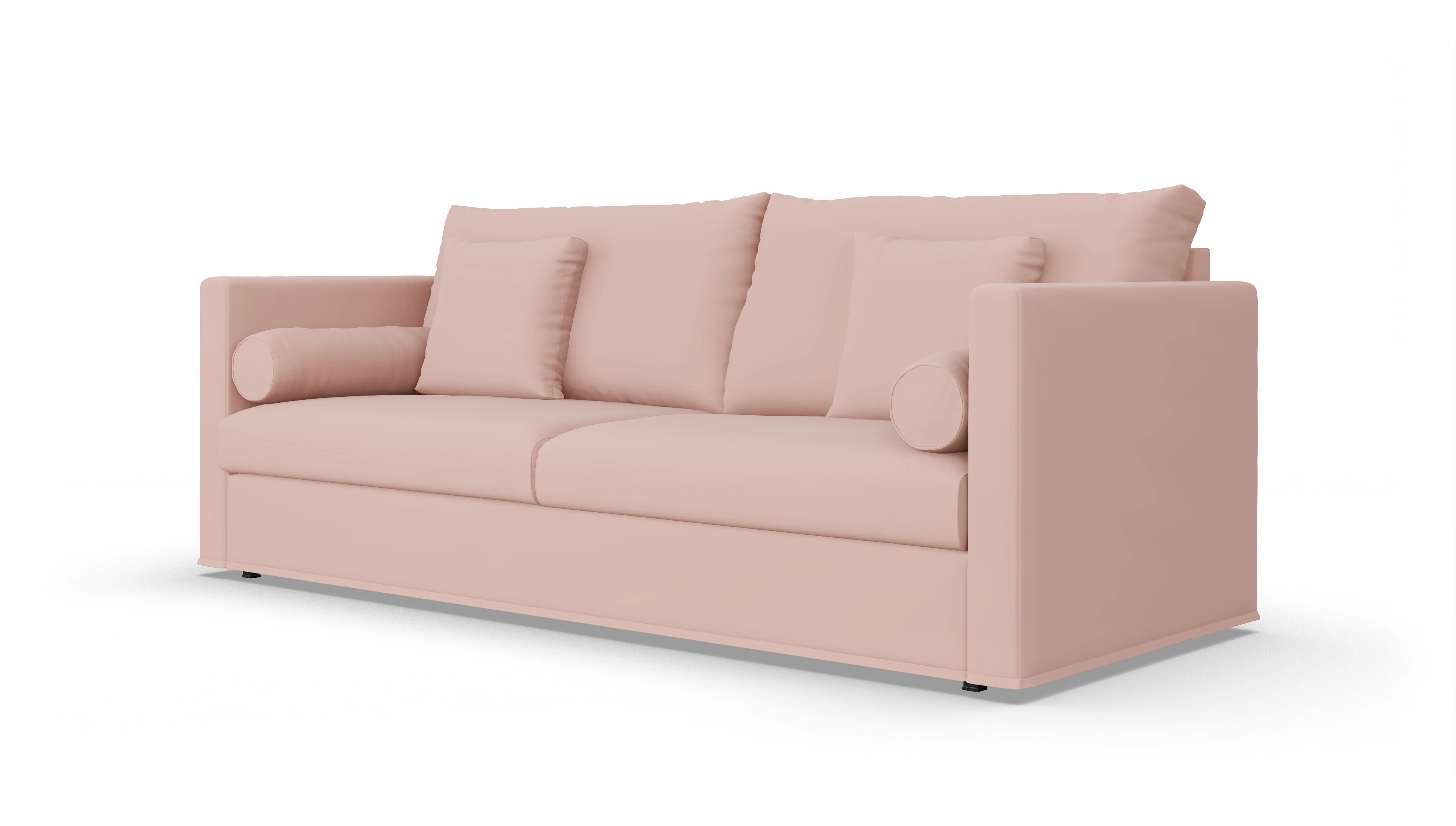 Schlafsofa Vadena Ansicht des Produktes Vadena 3-Sitzer in Samt rot