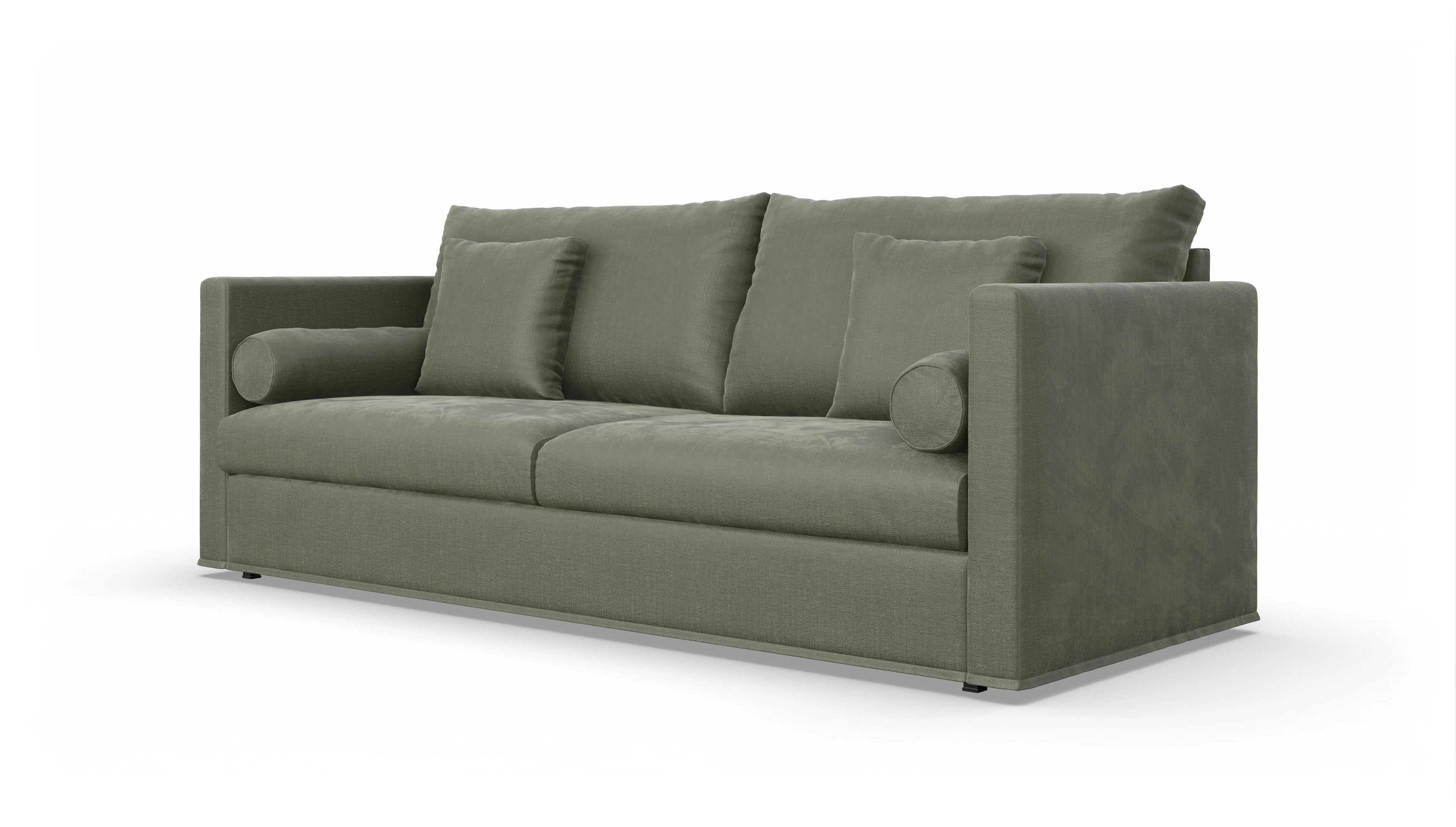 Schlafsofa Vadena Ansicht des Produktes Vadena 3-Sitzer in Stoff grün