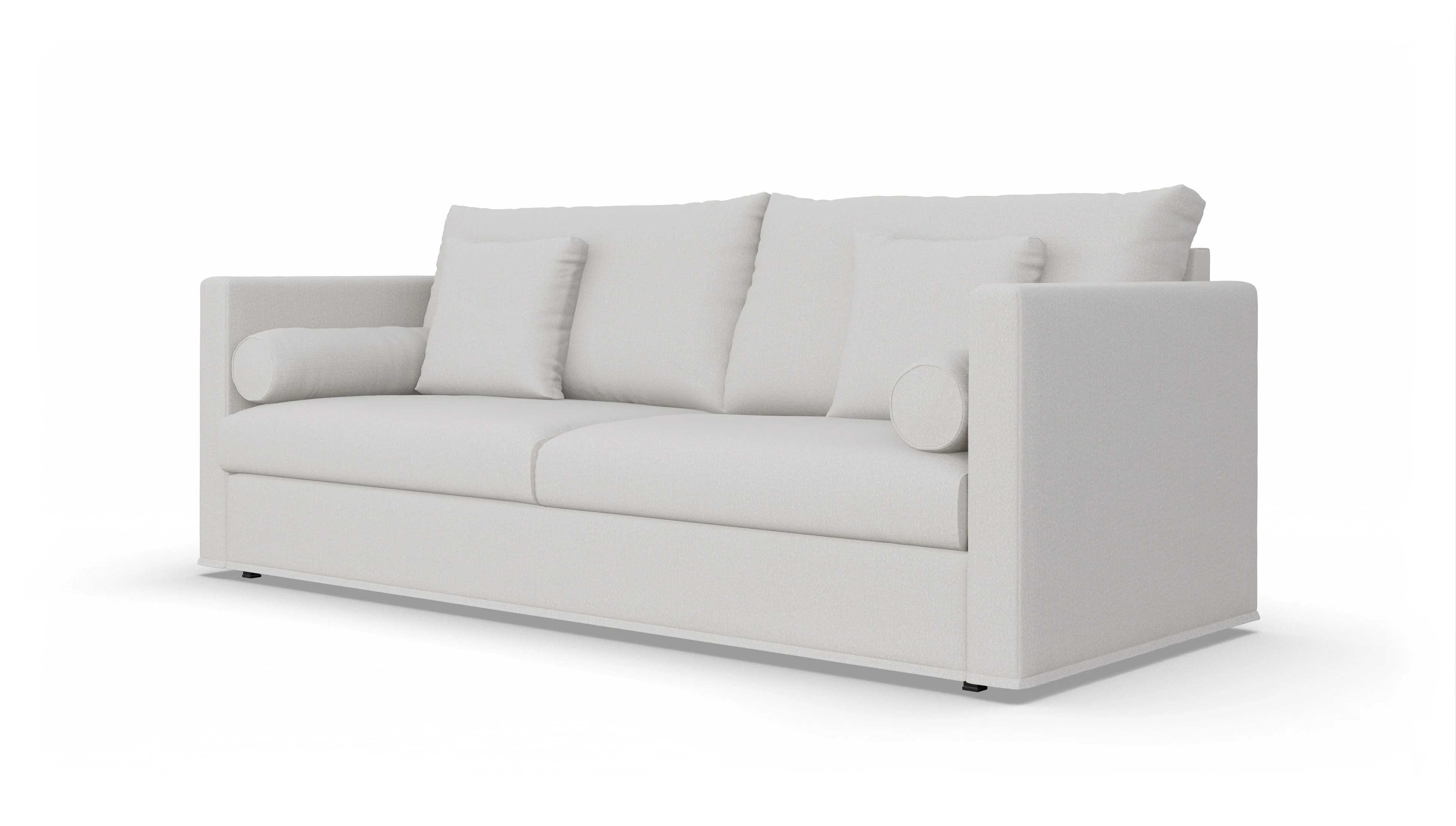 Schlafsofa Vadena Ansicht des Produktes Vadena 3-Sitzer in Stoff weiß