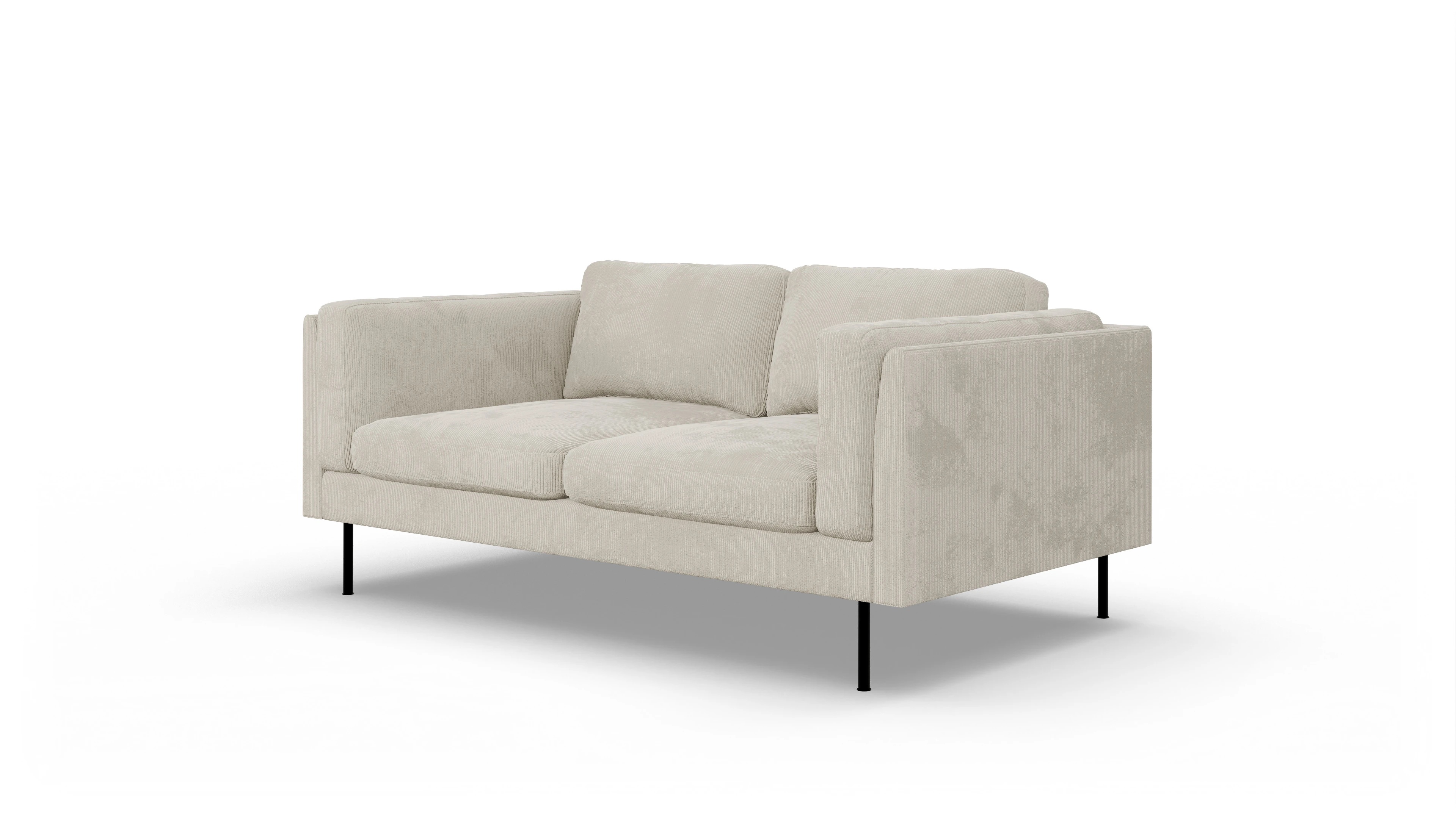 Ansicht des Produktes Henriksen 2-Sitzer in Cord weiß