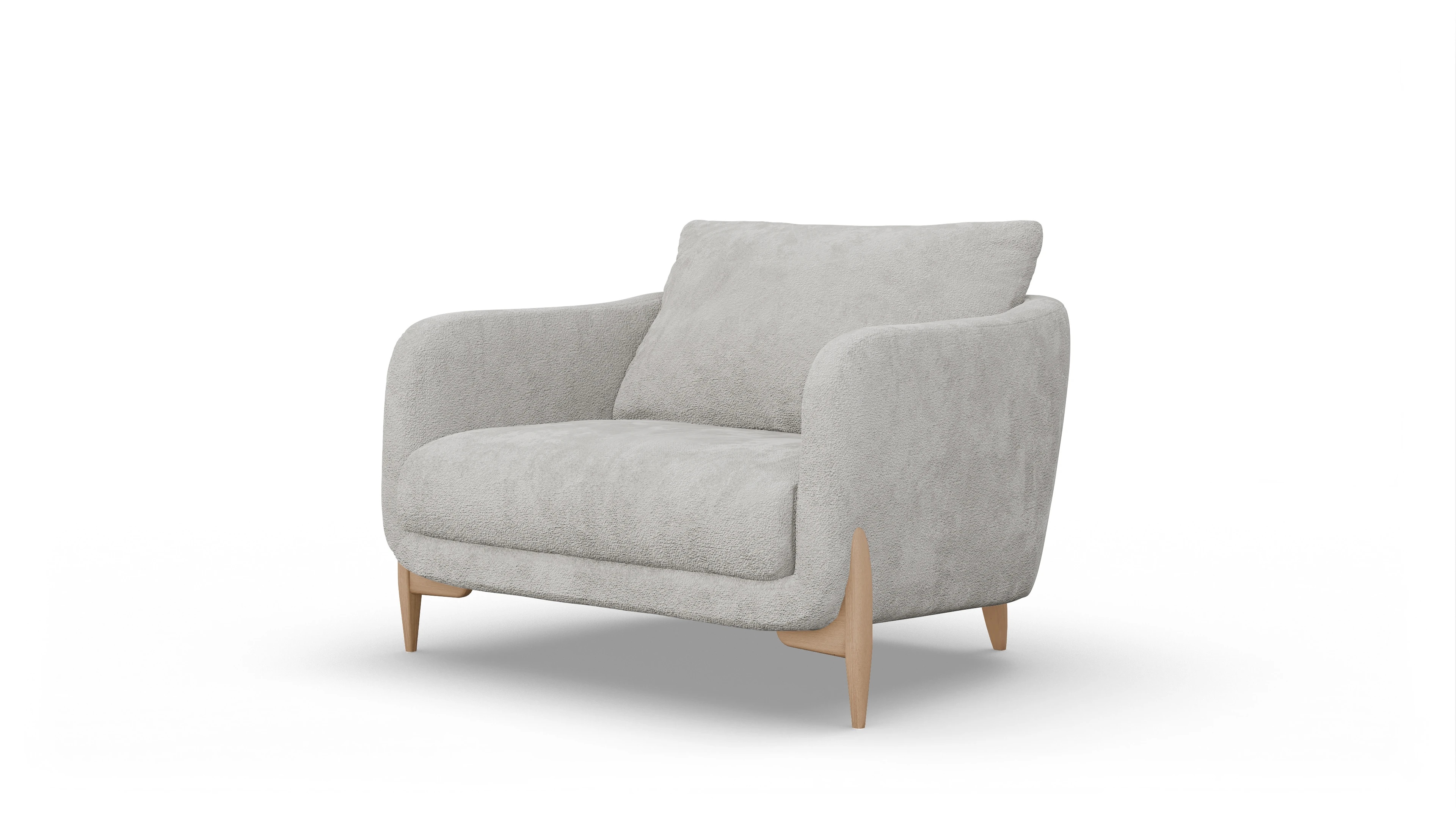 Ansicht des Produktes Iversen Sessel in Stoff weiß