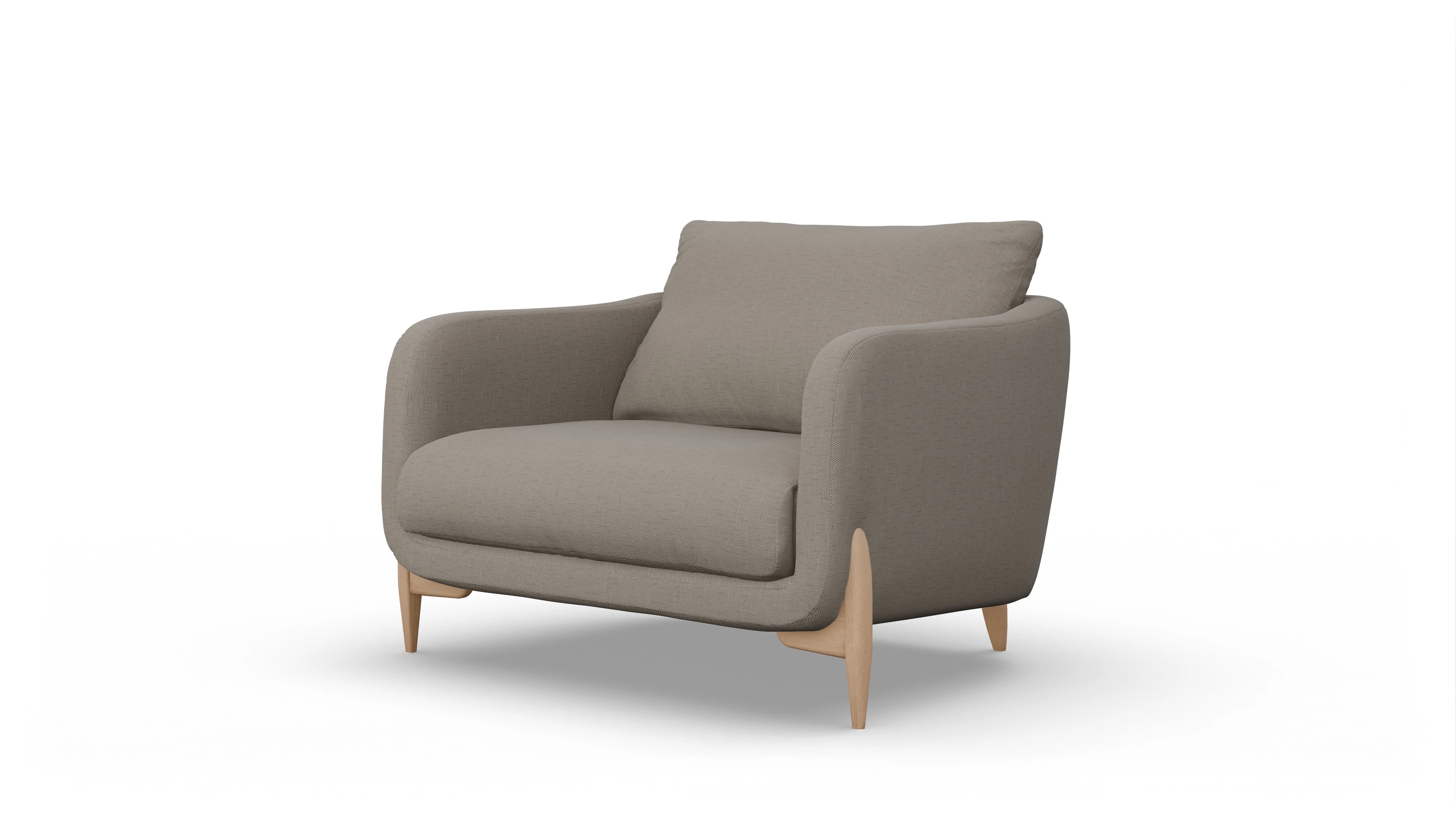 Ansicht des Produktes Iversen Sessel in Stoff beige